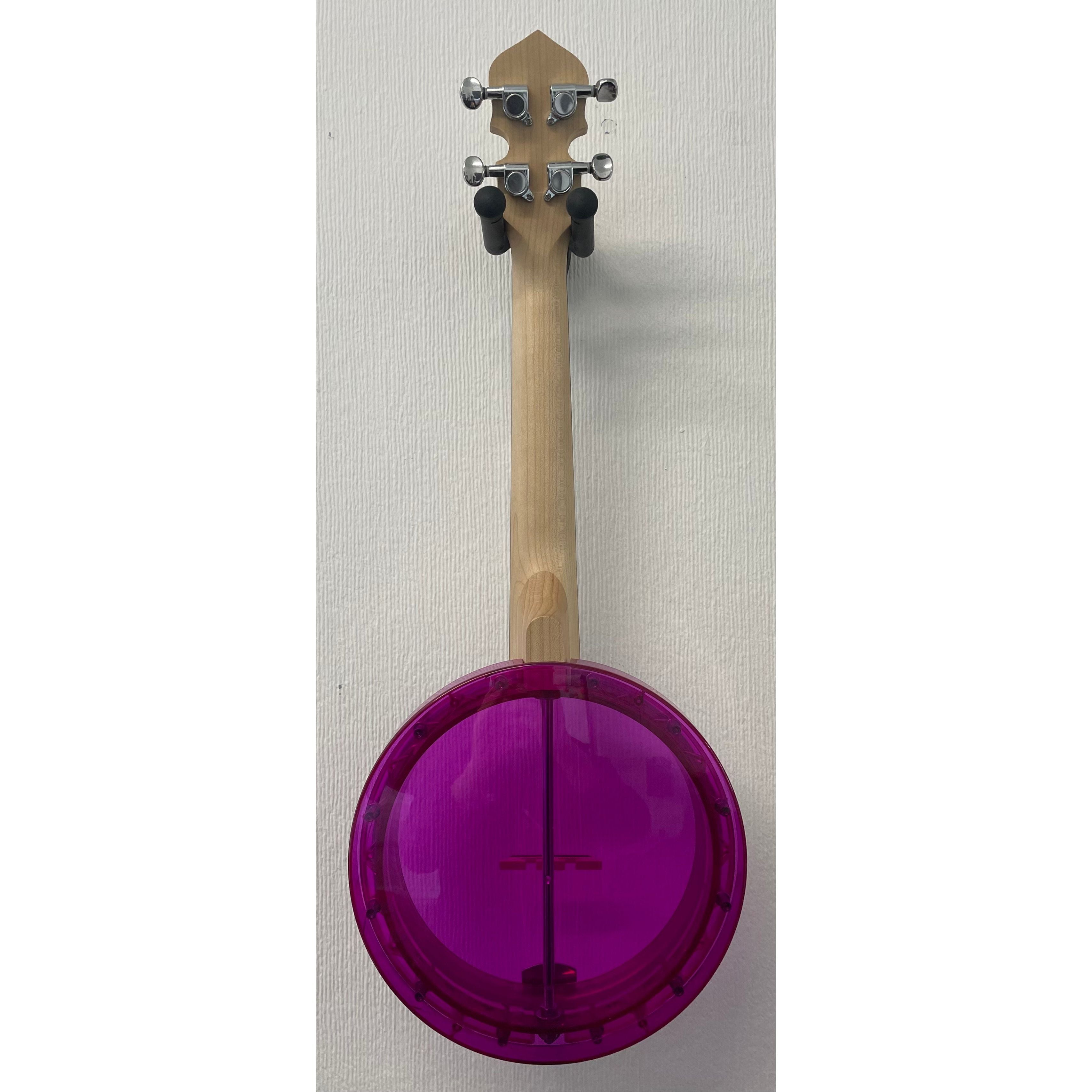 Gold Tone Gem Banjolele in Pink Pre-Owned
