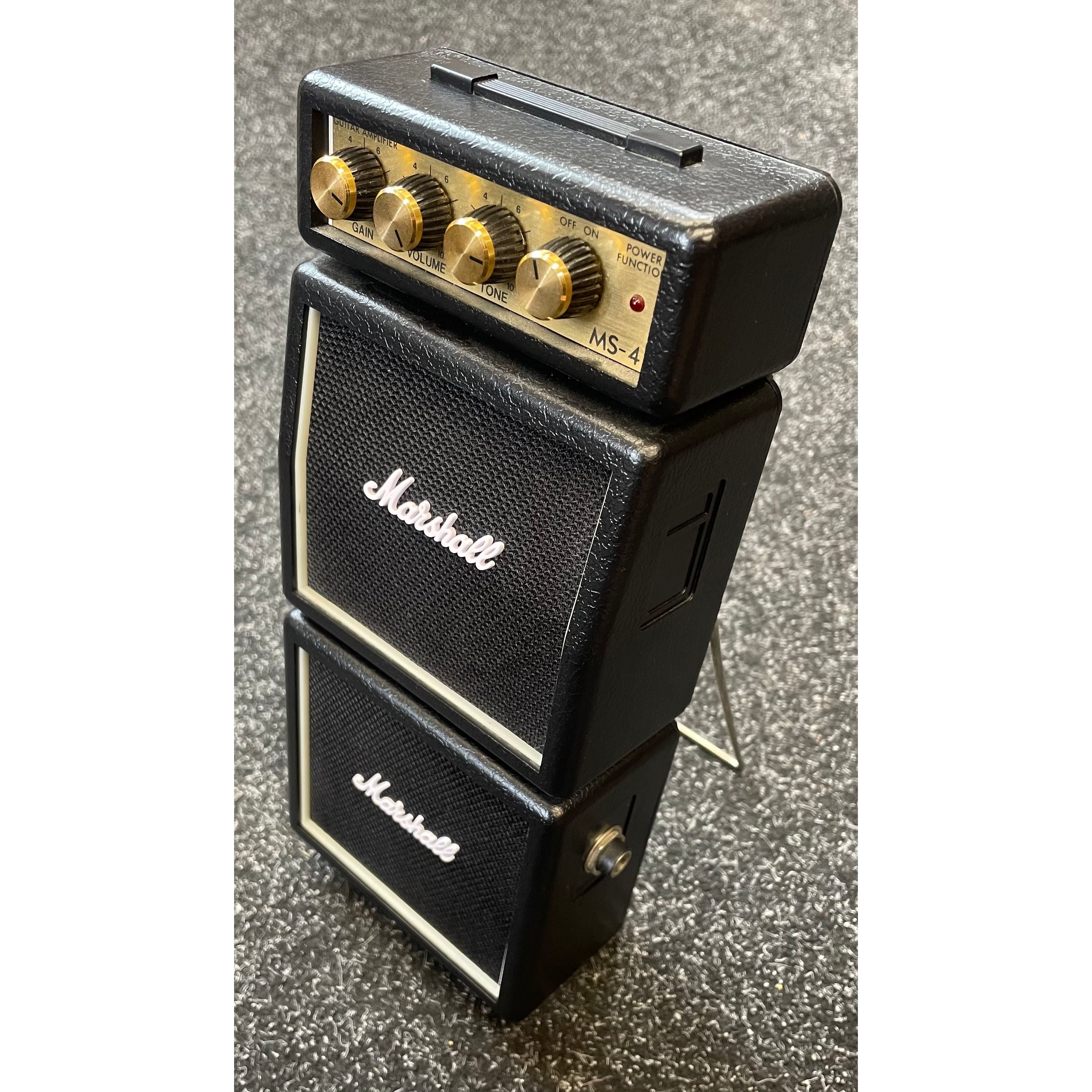 Marshall MS-4 Mini Battery Powered Portable Amplifier for Electric Guitar with Original Box Pre-Owned