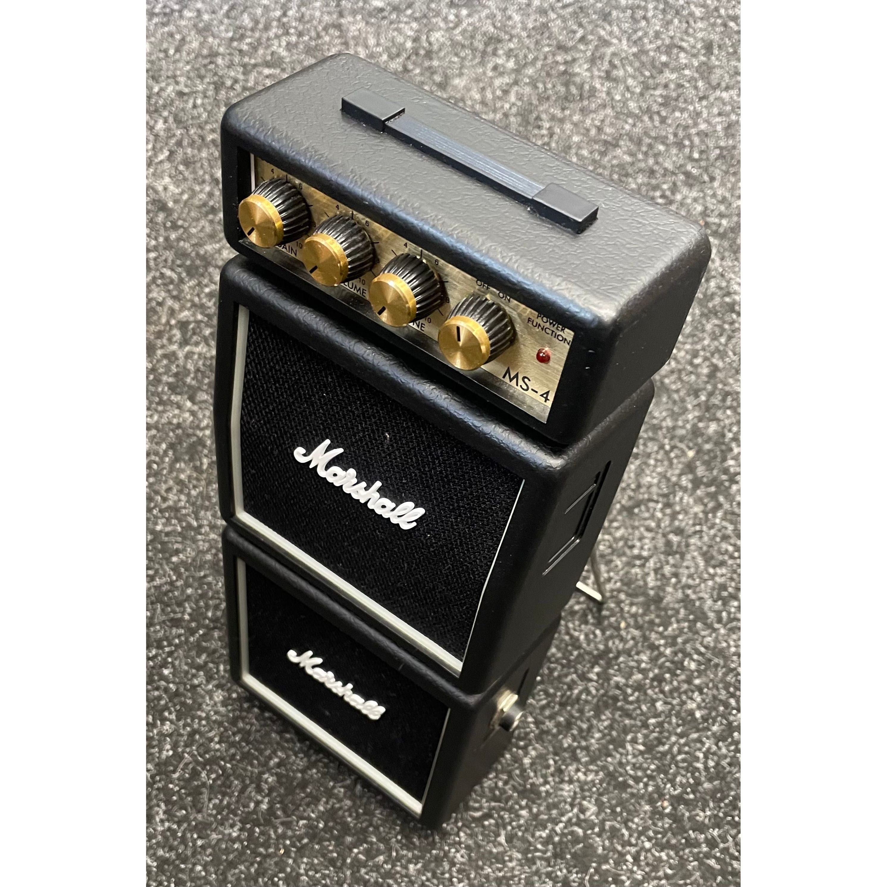 Marshall MS-4 Mini Battery Powered Portable Amplifier for Electric Guitar with Power Supply Pre-Owned