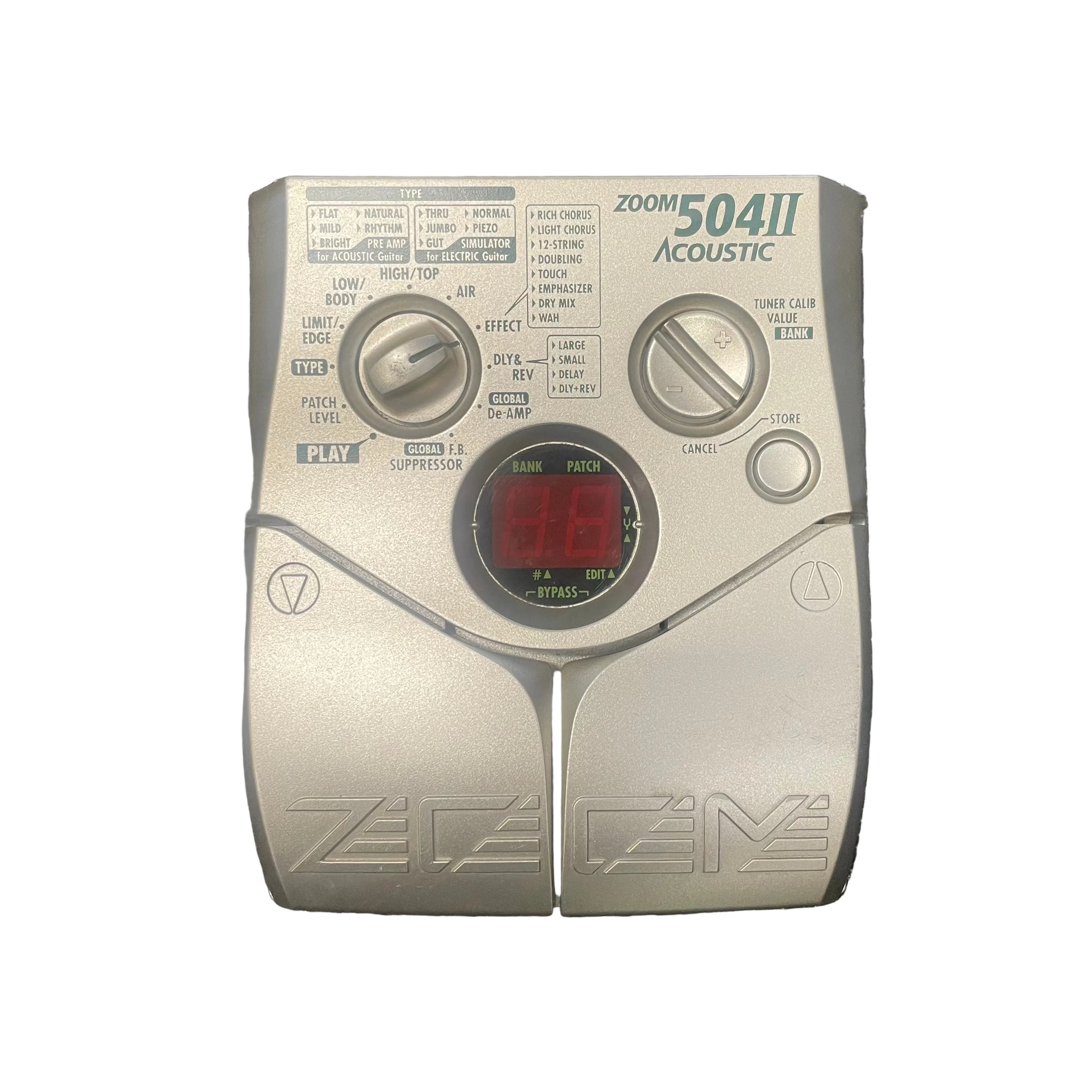 Zoom 504 II Acoustic Multi Effects Pedal Pre-Owned