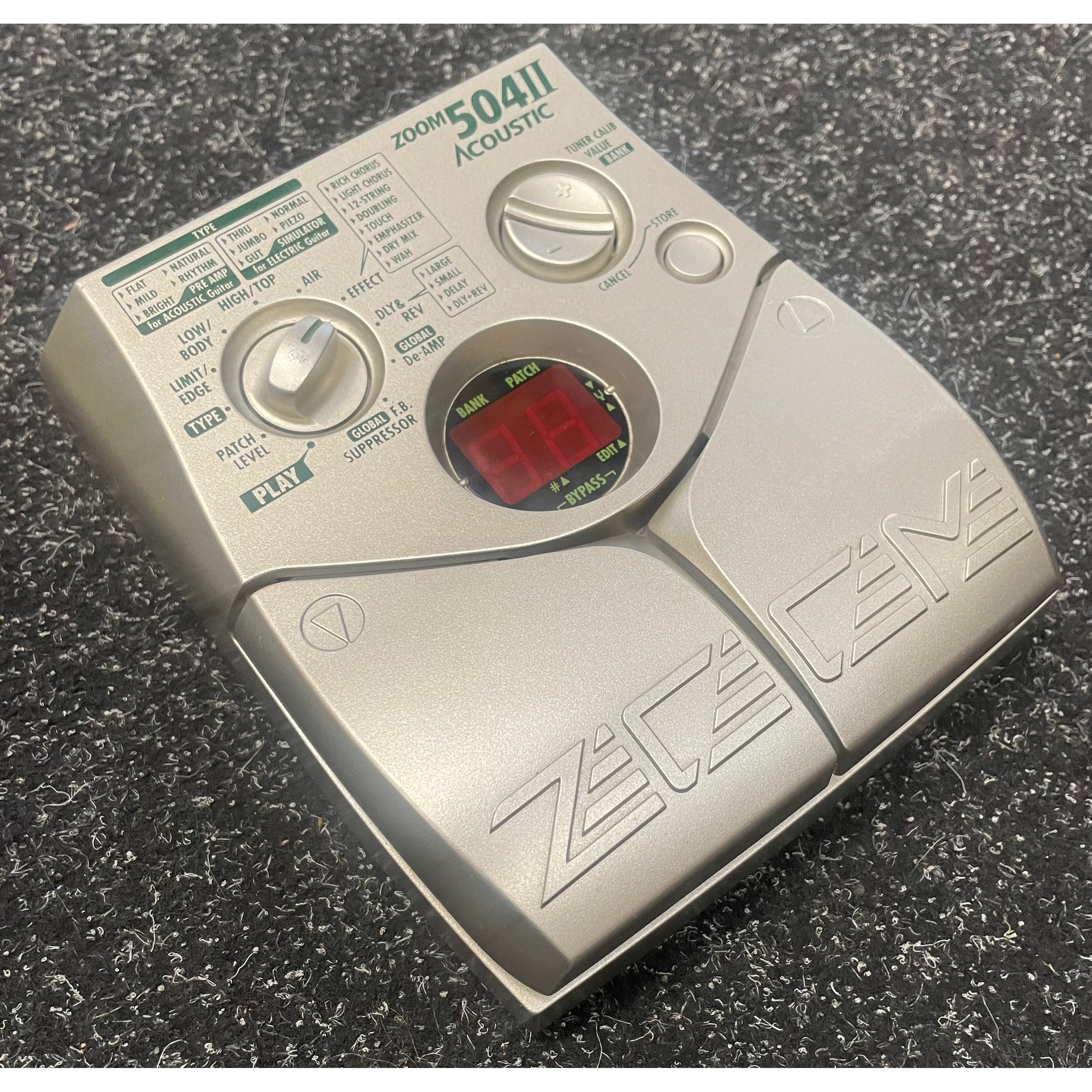 Zoom 504 II Acoustic Multi Effects Pedal Pre-Owned