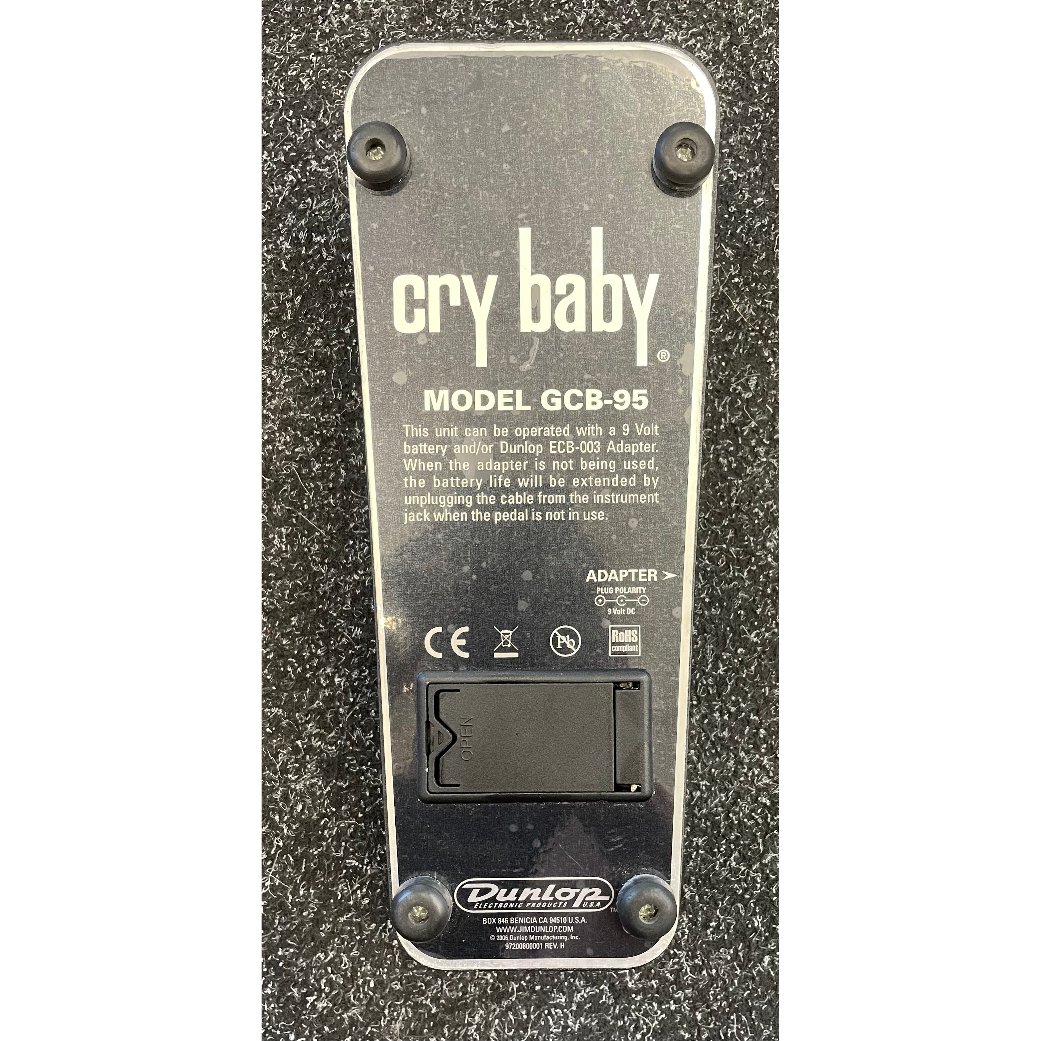 Jim Dunlop Original Crybaby Wah GCB-95 Effects Pedal for Electric Guitar Pre-Owned