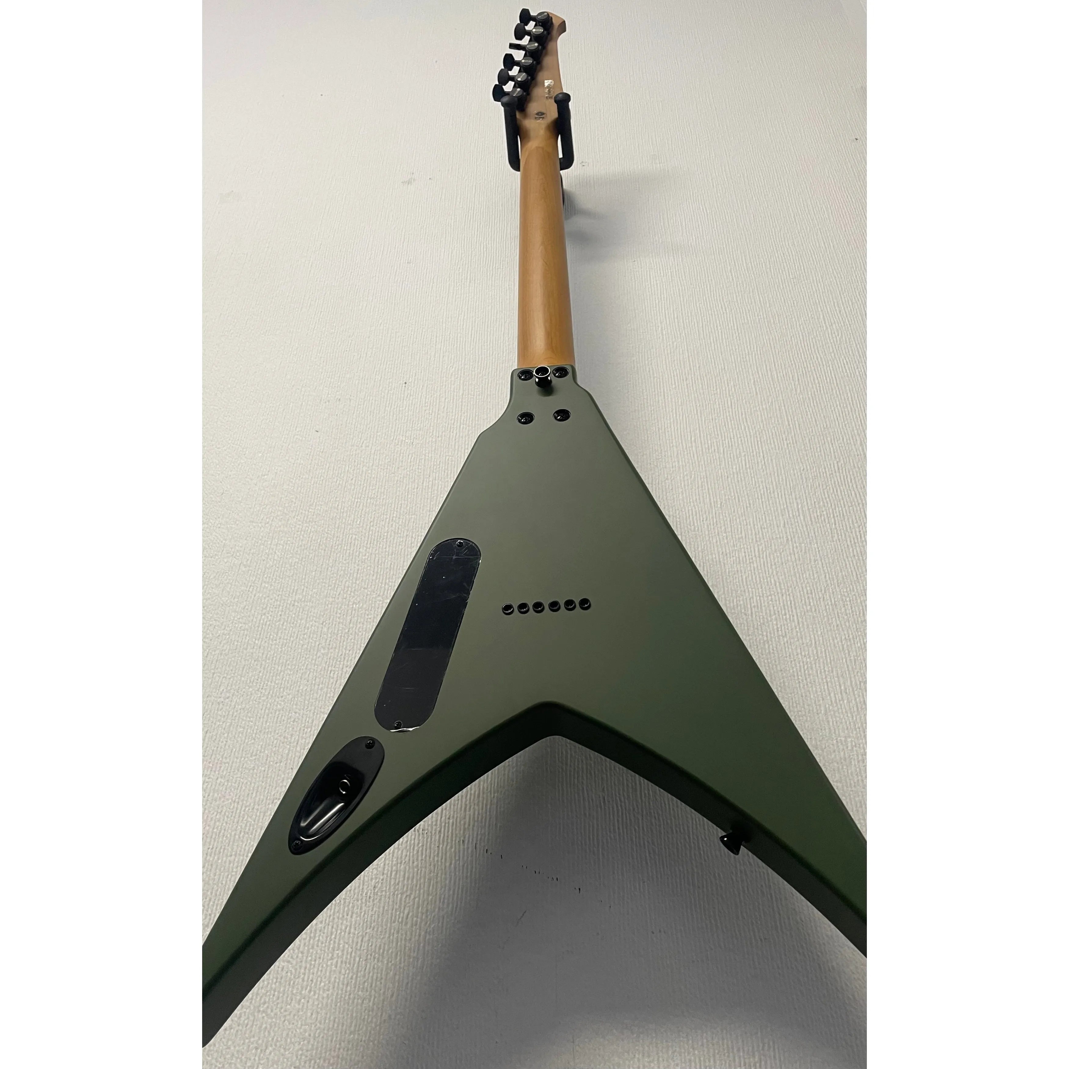 Spira Guitars Flying V Electric Guitar V-400 MGR Satin Dark Green Pre-Owned