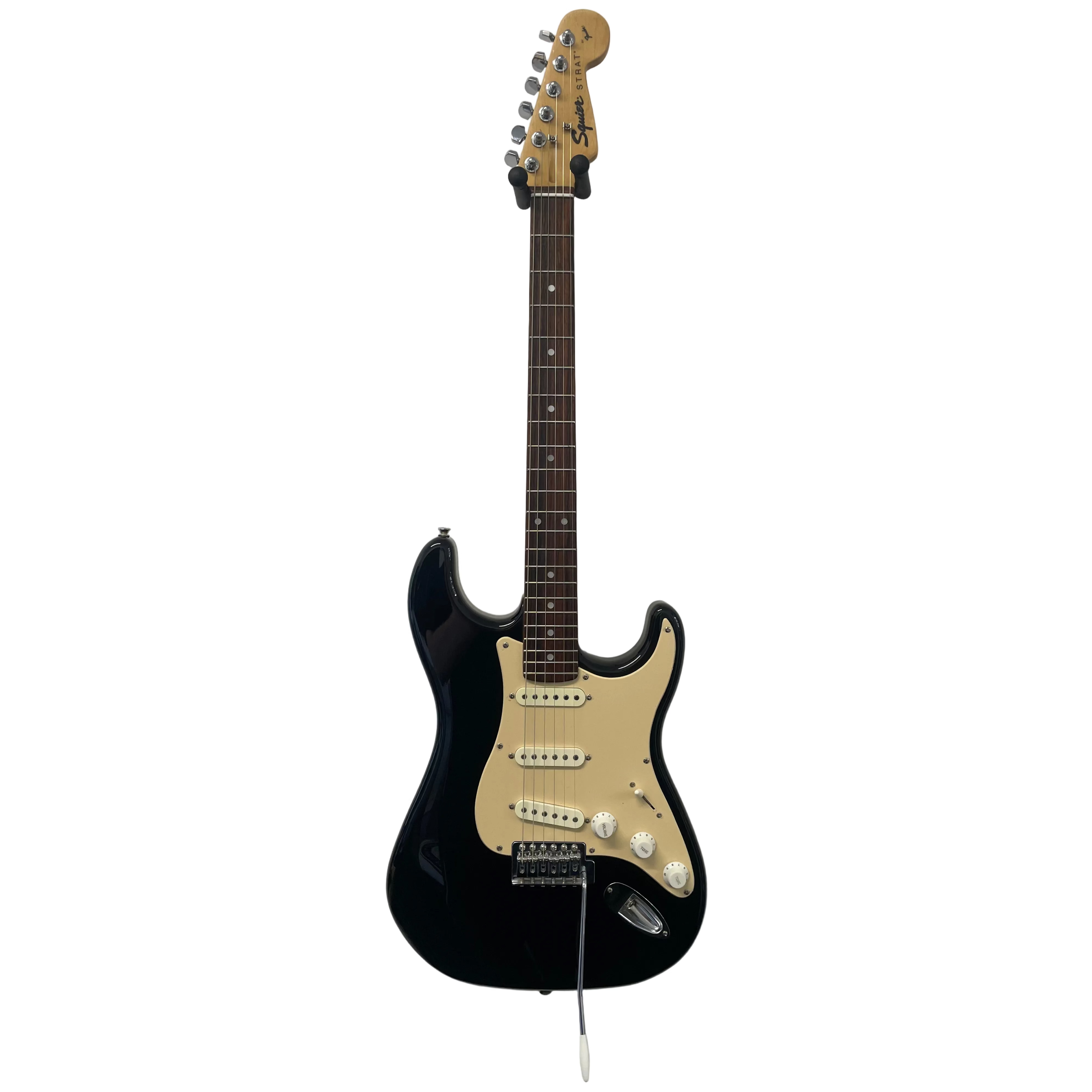 Squier By Fender Stratocaster 1990's in Gloss Black with Gigbag Pre-Owned