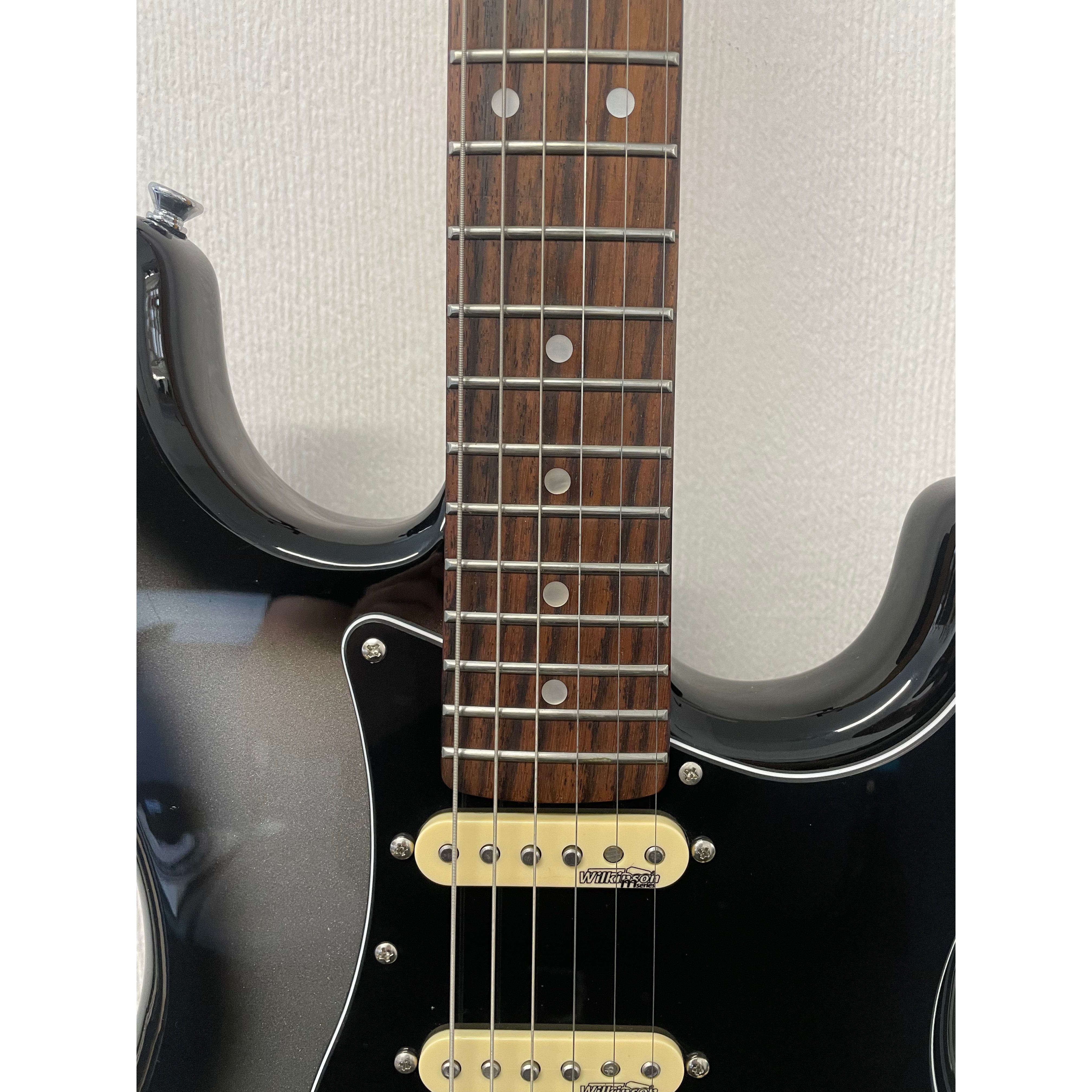 Vintage 25th Anniversary VS6 Stratocaster Style Electric Guitar in Limited Edition Silverburst with Gigbag Pre-Owned