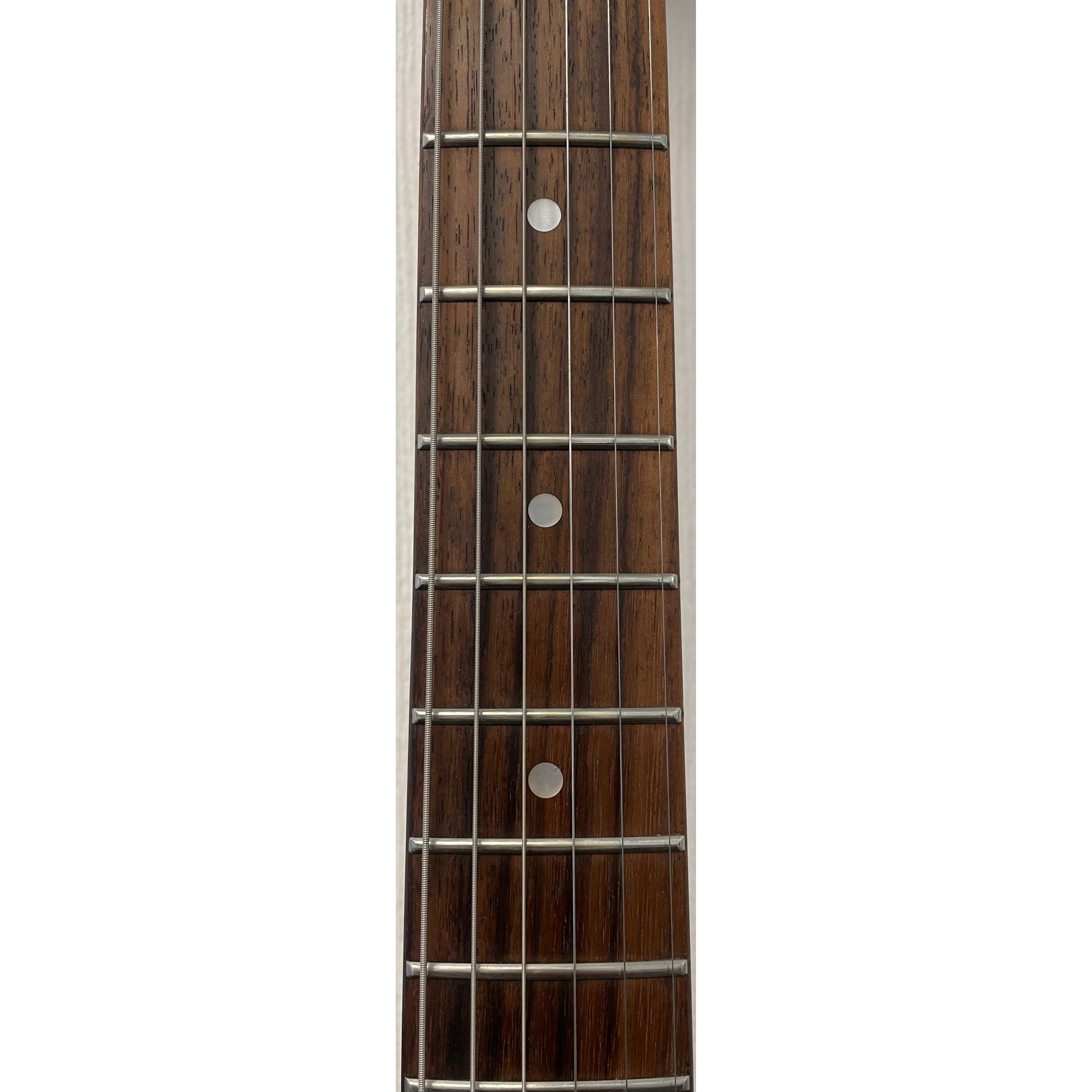 Vintage 25th Anniversary VS6 Stratocaster Style Electric Guitar in Limited Edition Silverburst with Gigbag Pre-Owned