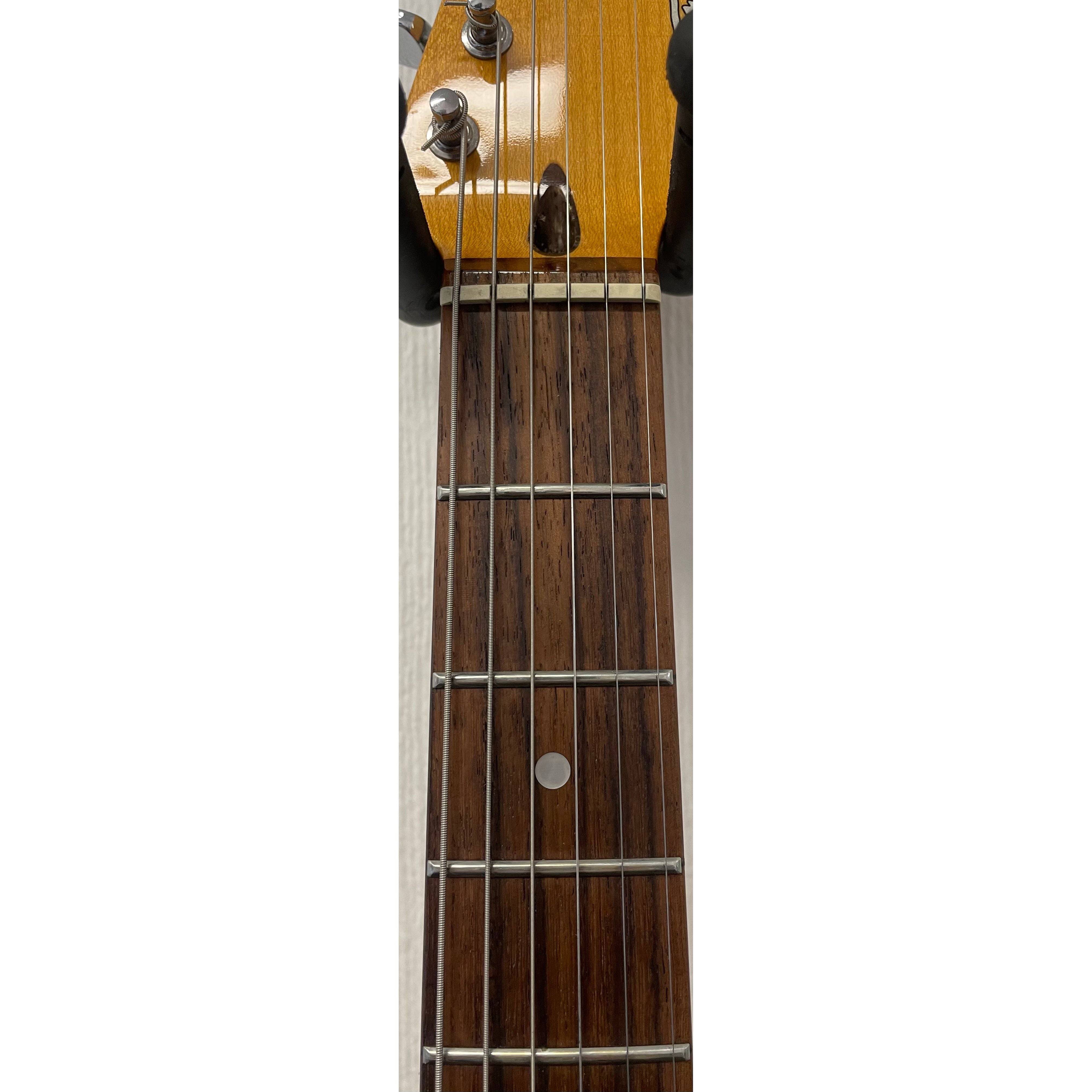 Vintage 25th Anniversary VS6 Stratocaster Style Electric Guitar in Limited Edition Silverburst with Gigbag Pre-Owned