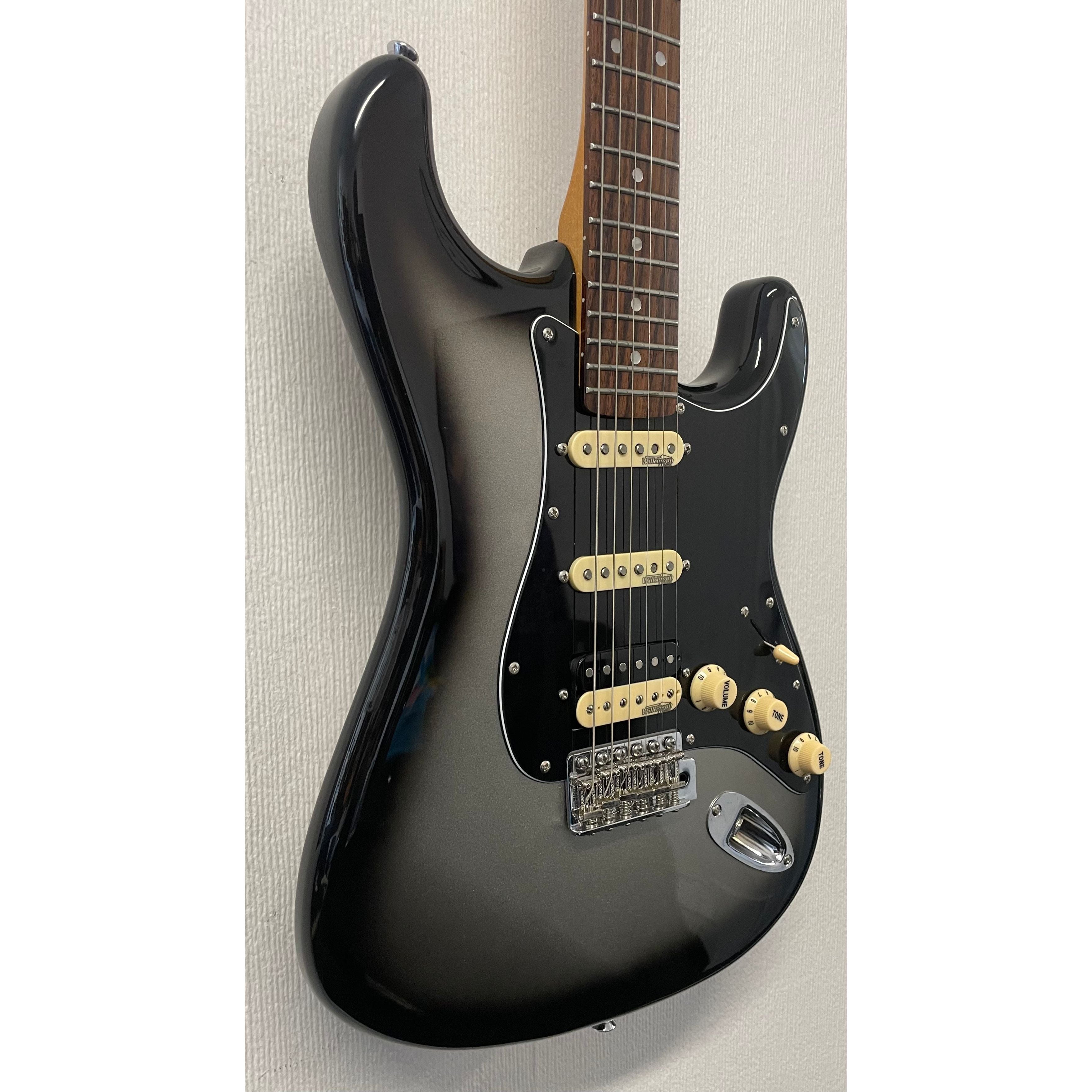 Vintage 25th Anniversary VS6 Stratocaster Style Electric Guitar in Limited Edition Silverburst with Gigbag Pre-Owned