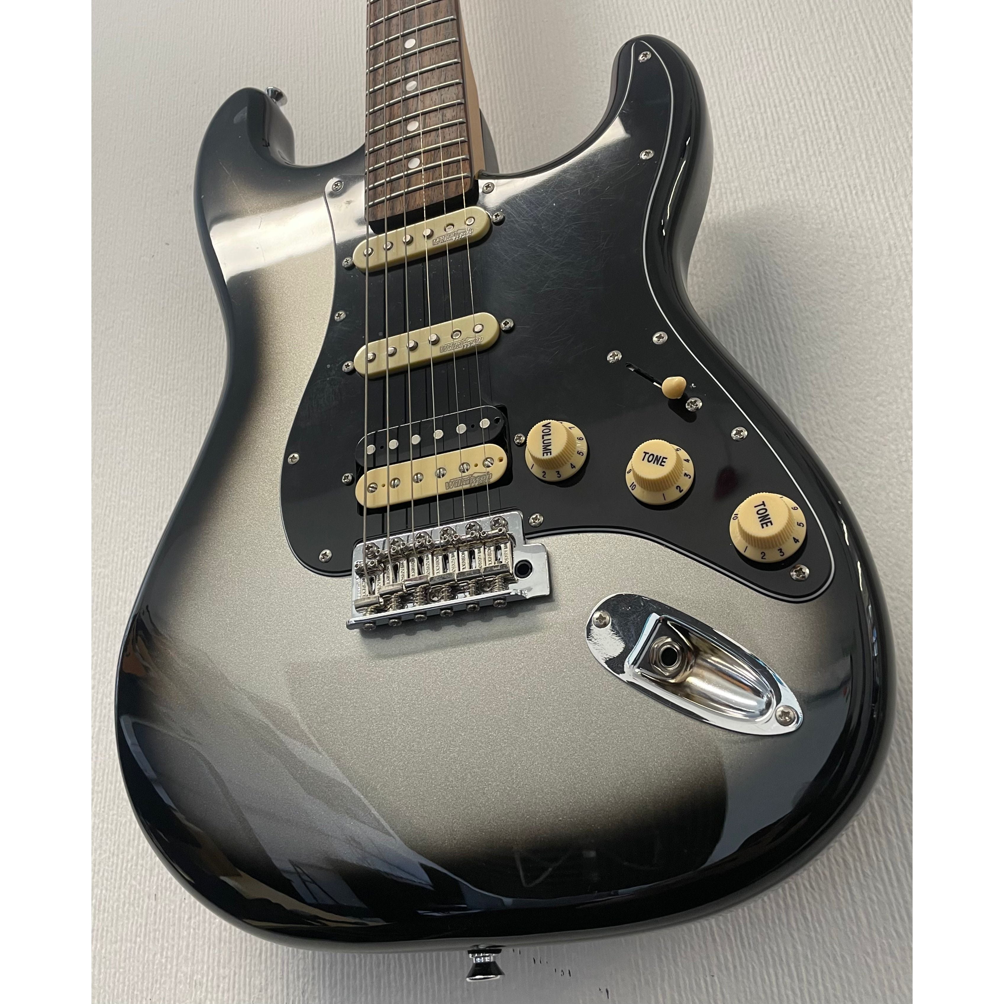 Vintage 25th Anniversary VS6 Stratocaster Style Electric Guitar in Limited Edition Silverburst with Gigbag Pre-Owned
