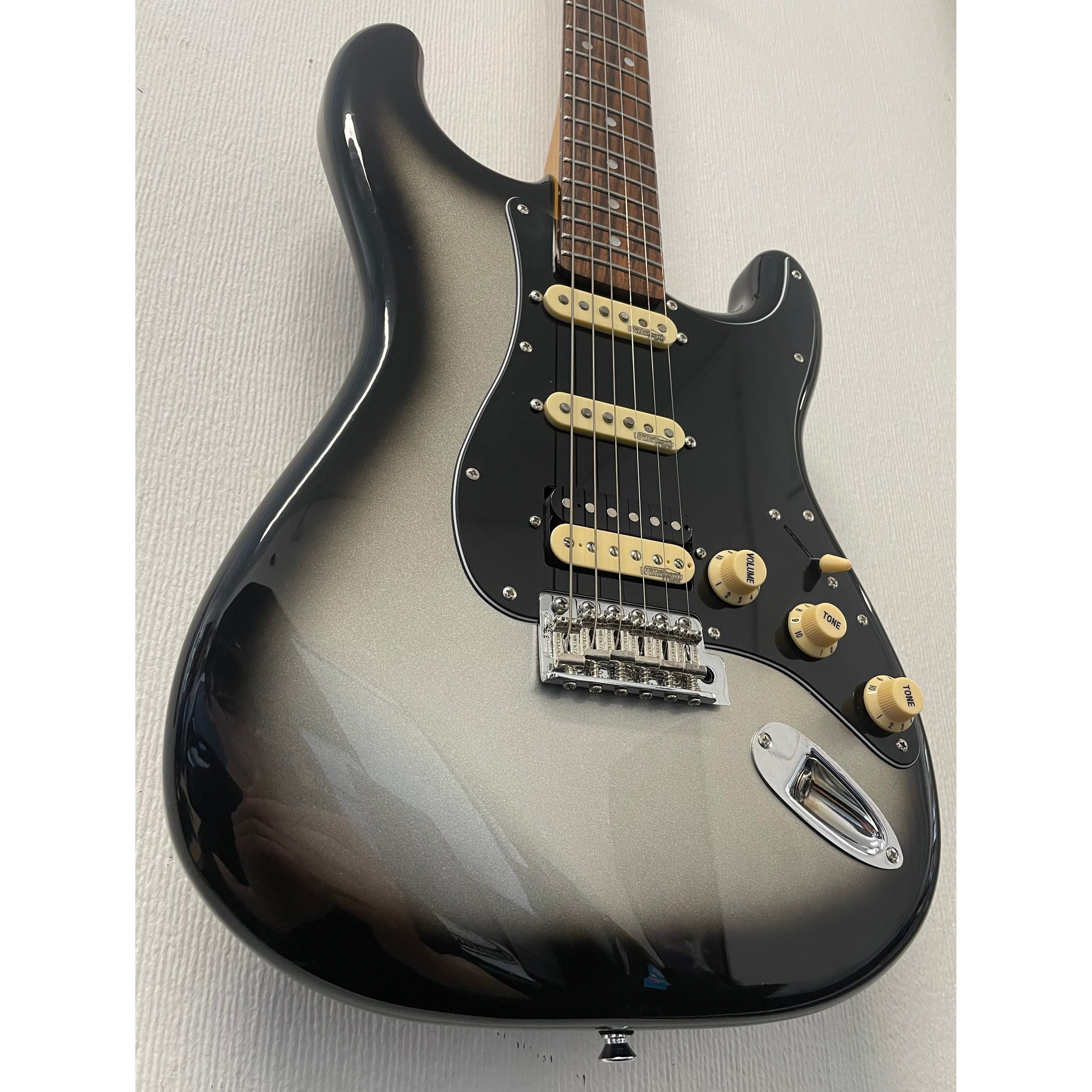 Vintage 25th Anniversary VS6 Stratocaster Style Electric Guitar in Limited Edition Silverburst with Gigbag Pre-Owned