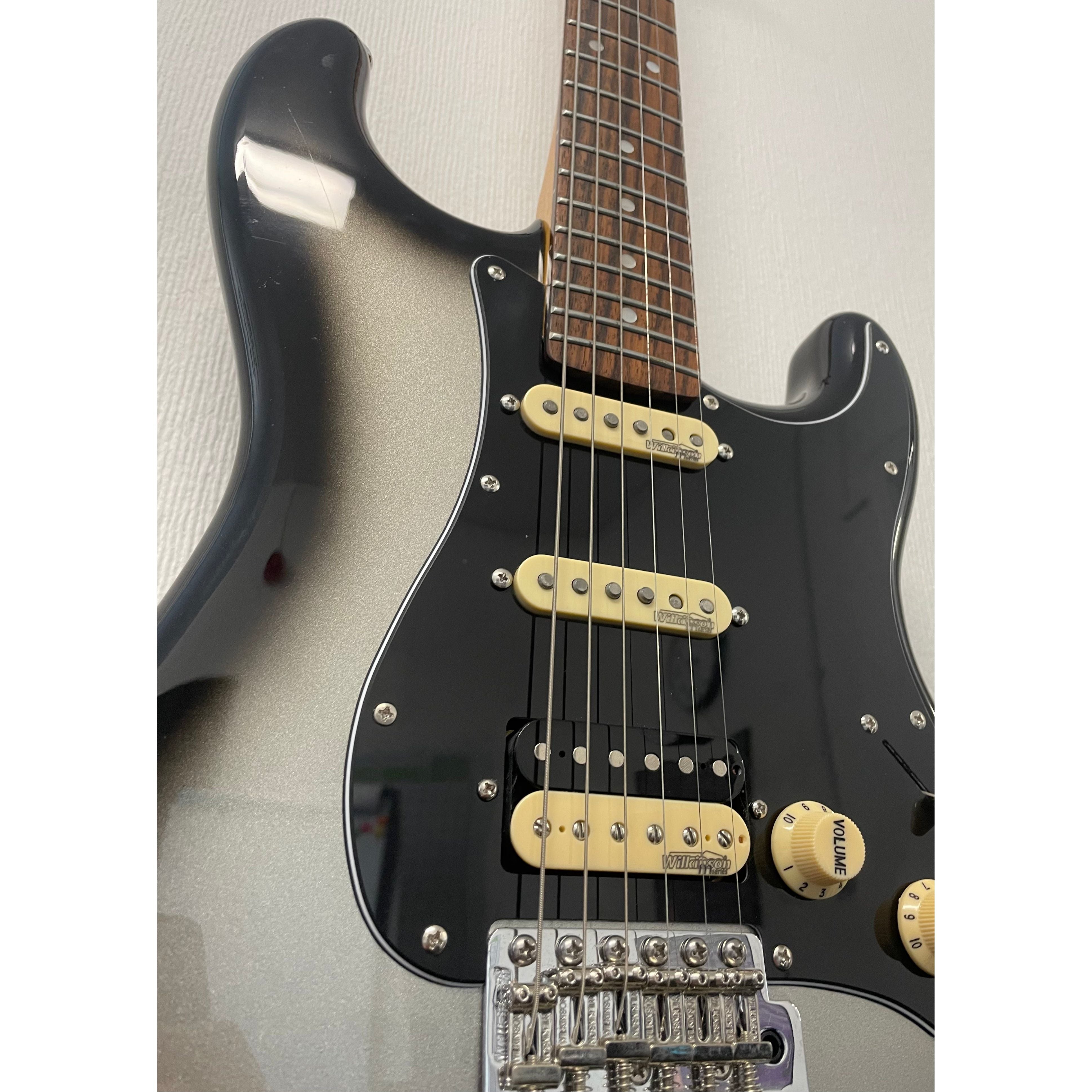 Vintage 25th Anniversary VS6 Stratocaster Style Electric Guitar in Limited Edition Silverburst with Gigbag Pre-Owned