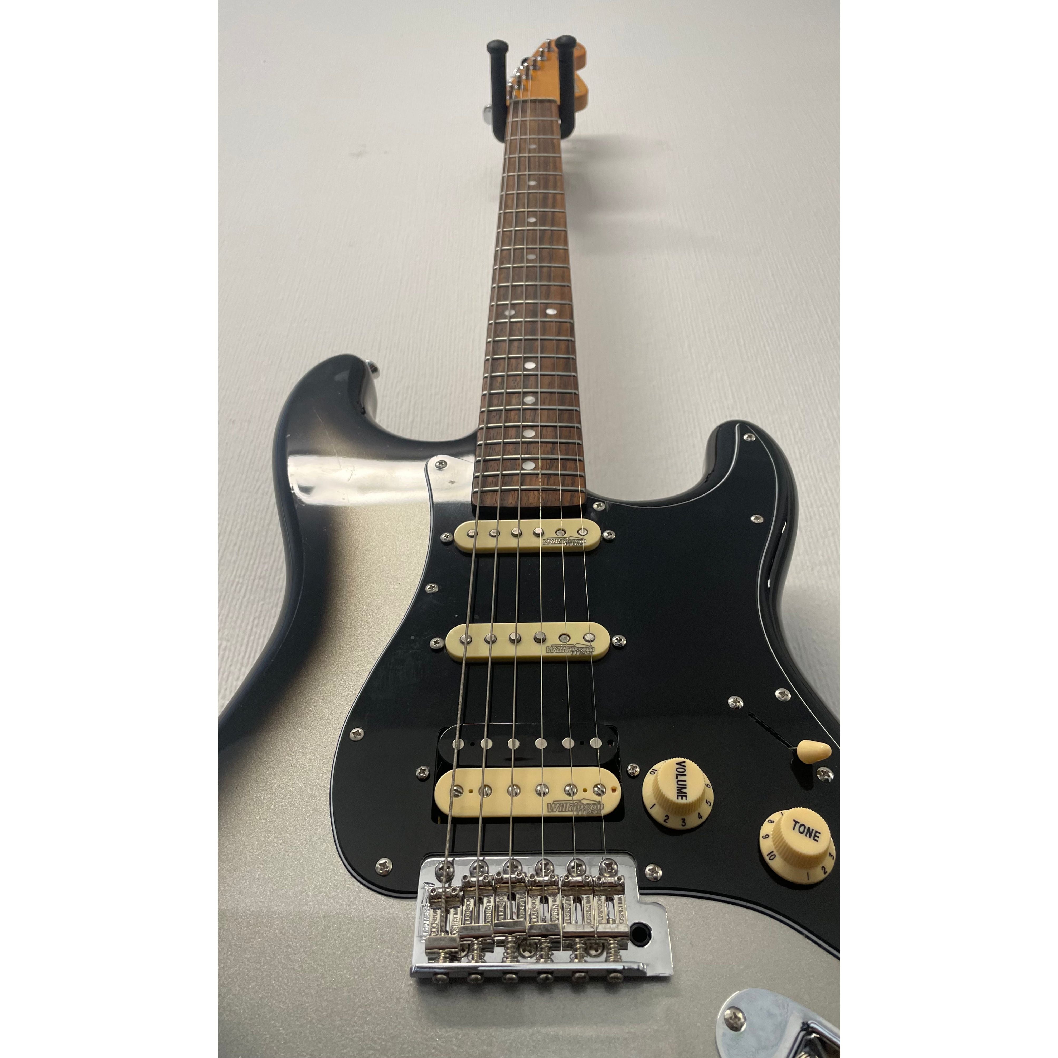 Vintage 25th Anniversary VS6 Stratocaster Style Electric Guitar in Limited Edition Silverburst with Gigbag Pre-Owned