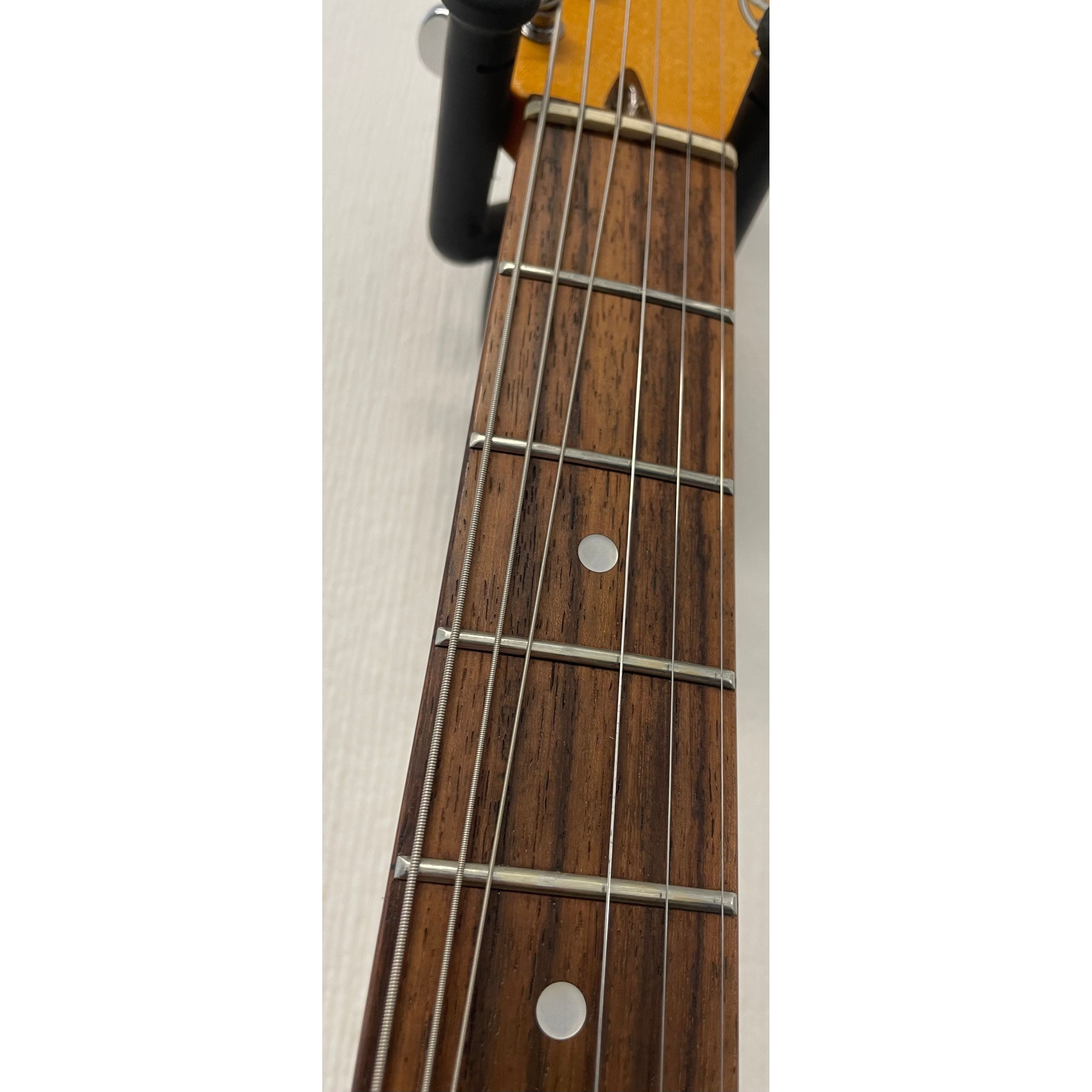 Vintage 25th Anniversary VS6 Stratocaster Style Electric Guitar in Limited Edition Silverburst with Gigbag Pre-Owned