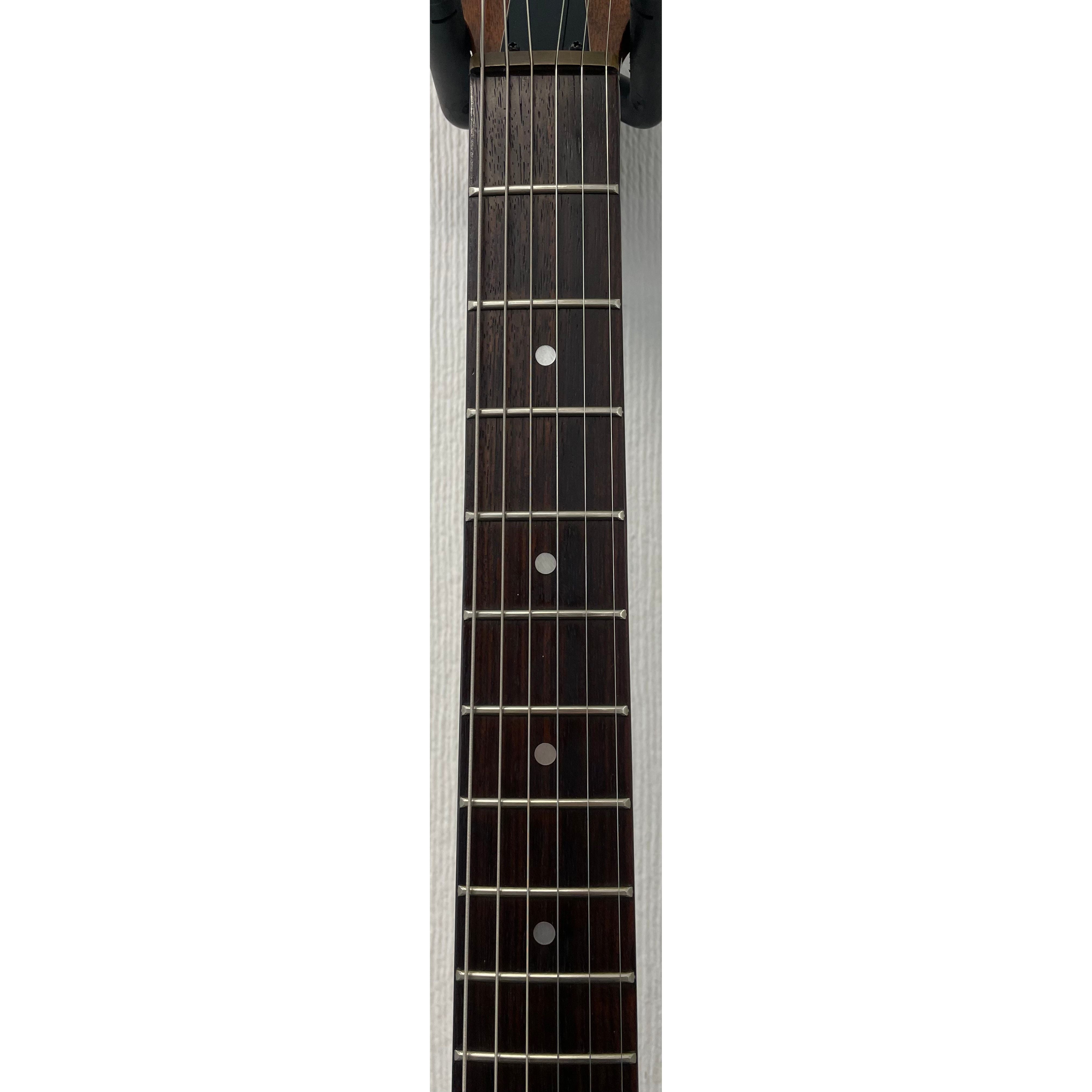 Vantage VS600 Vintage Electric Guitar in Natural Brown Finish with Original Hardcase Pre-Owned