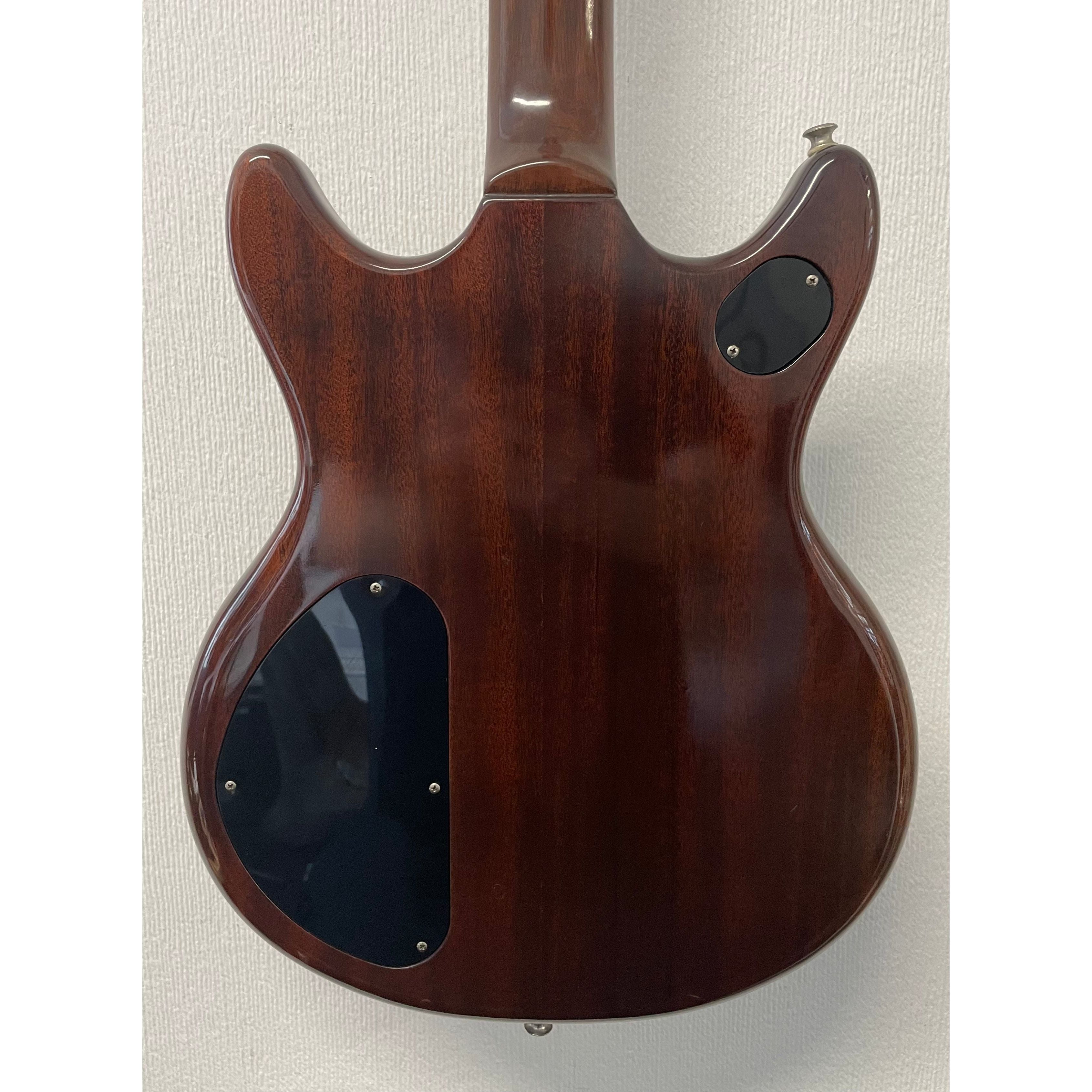 Vantage VS600 Vintage Electric Guitar in Natural Brown Finish with Original Hardcase Pre-Owned