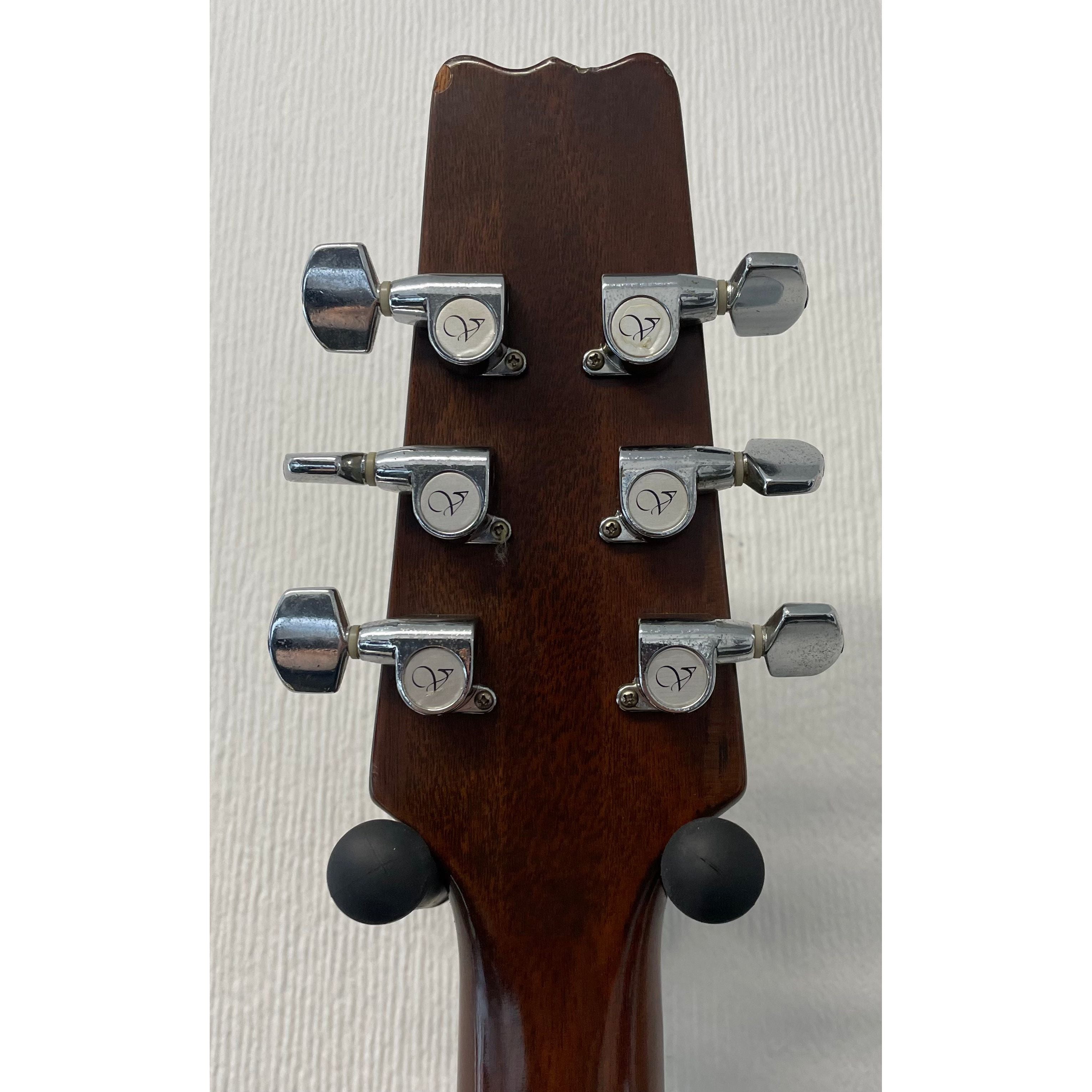 Vantage VS600 Vintage Electric Guitar in Natural Brown Finish with Original Hardcase Pre-Owned