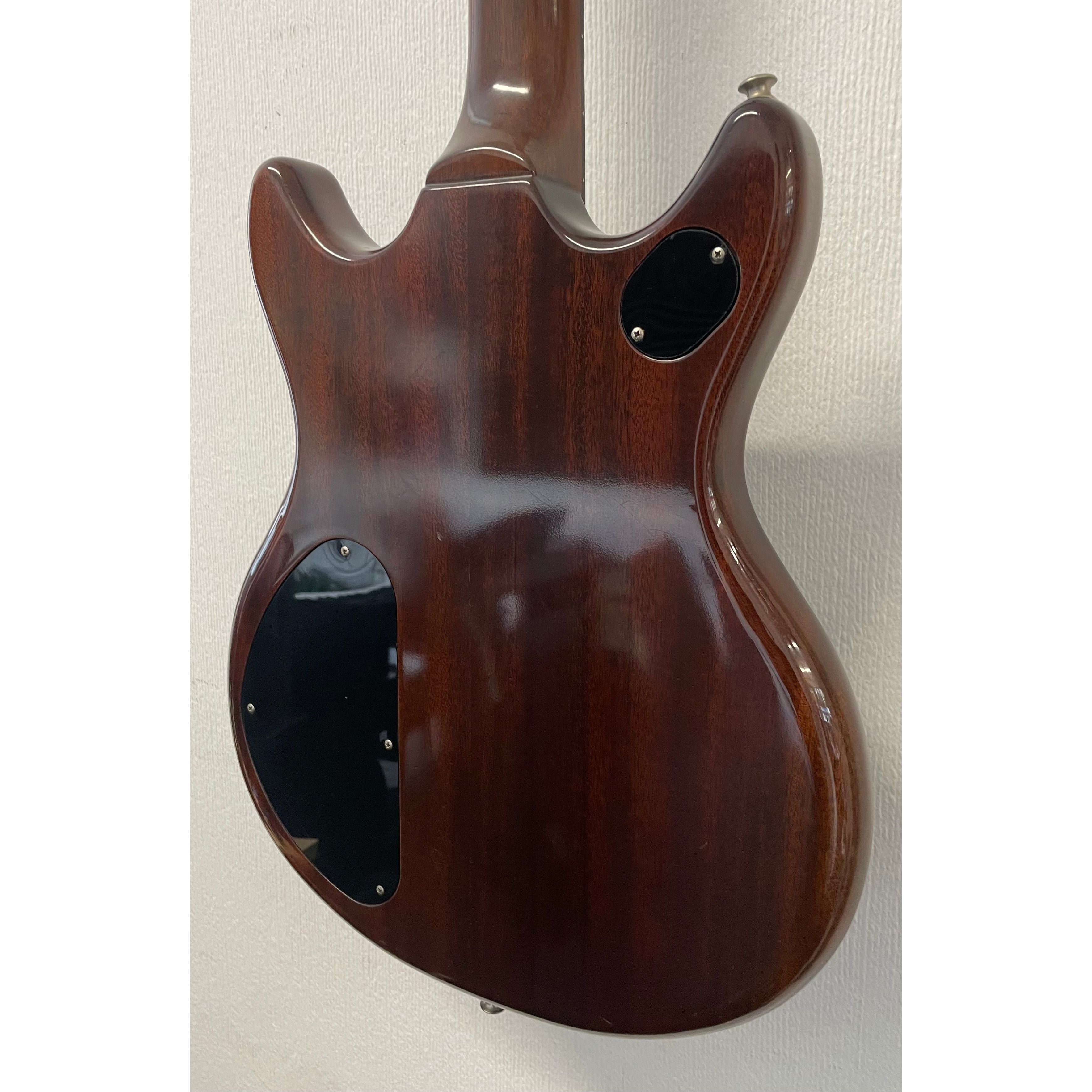 Vantage VS600 Vintage Electric Guitar in Natural Brown Finish with Original Hardcase Pre-Owned