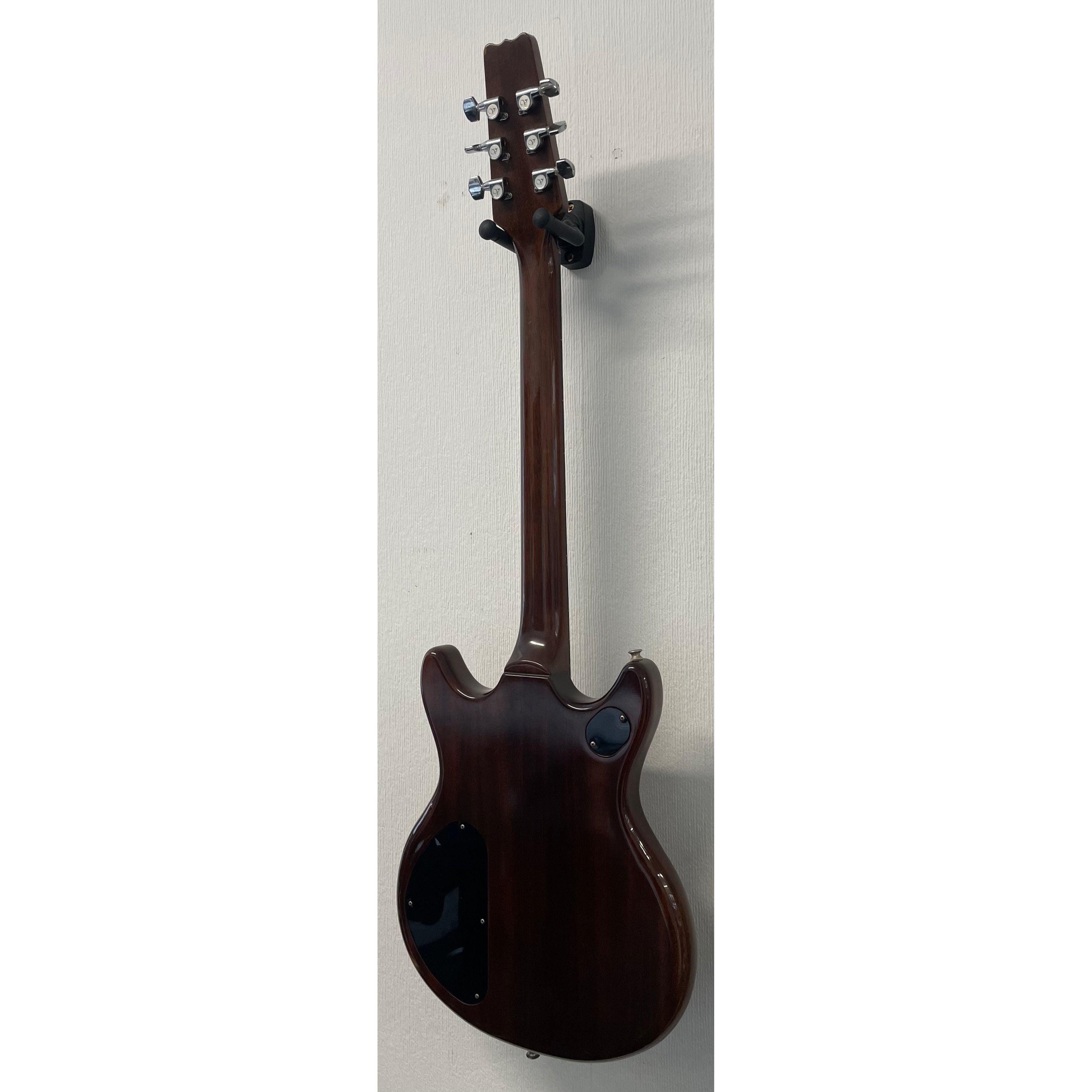 Vantage VS600 Vintage Electric Guitar in Natural Brown Finish with Original Hardcase Pre-Owned