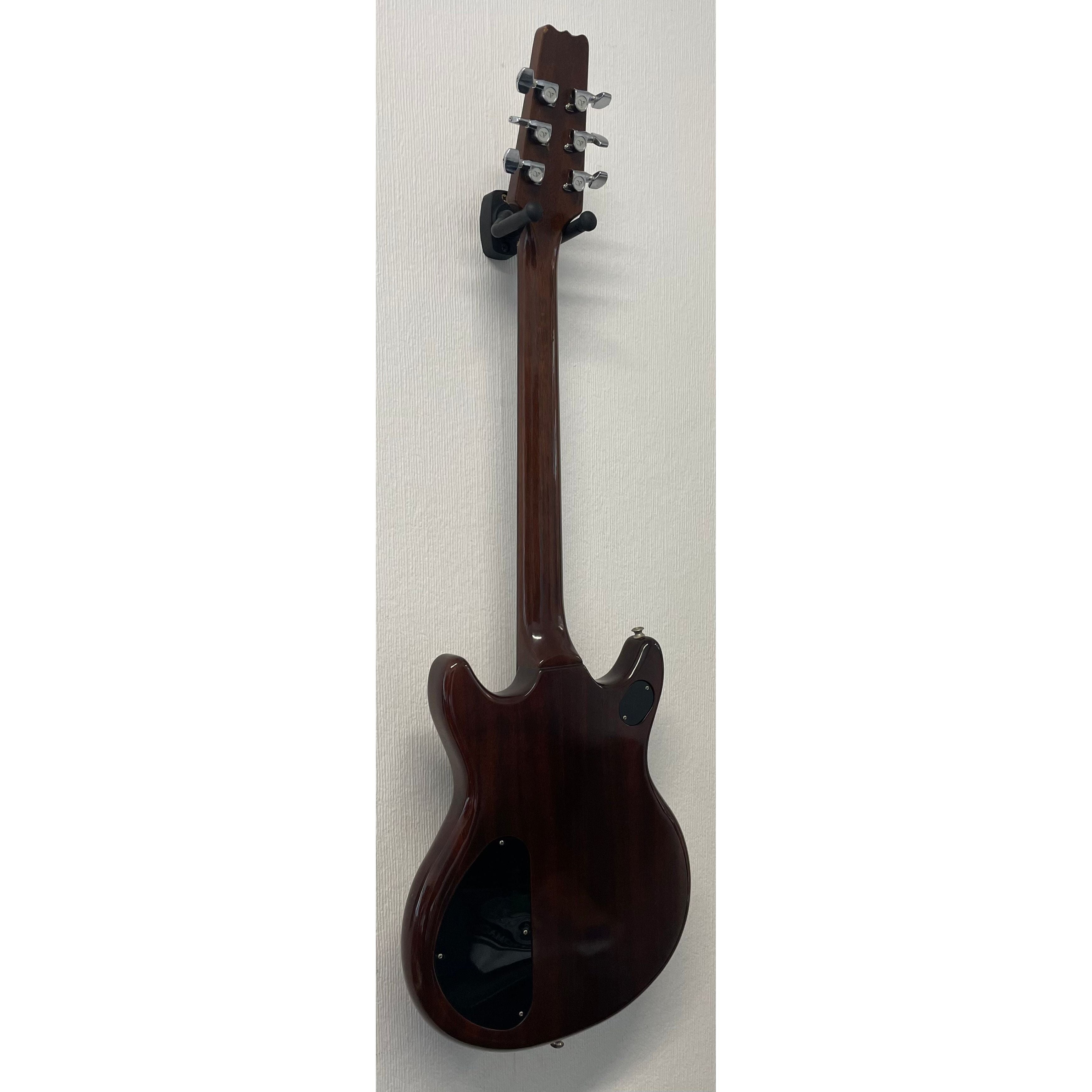 Vantage VS600 Vintage Electric Guitar in Natural Brown Finish with Original Hardcase Pre-Owned