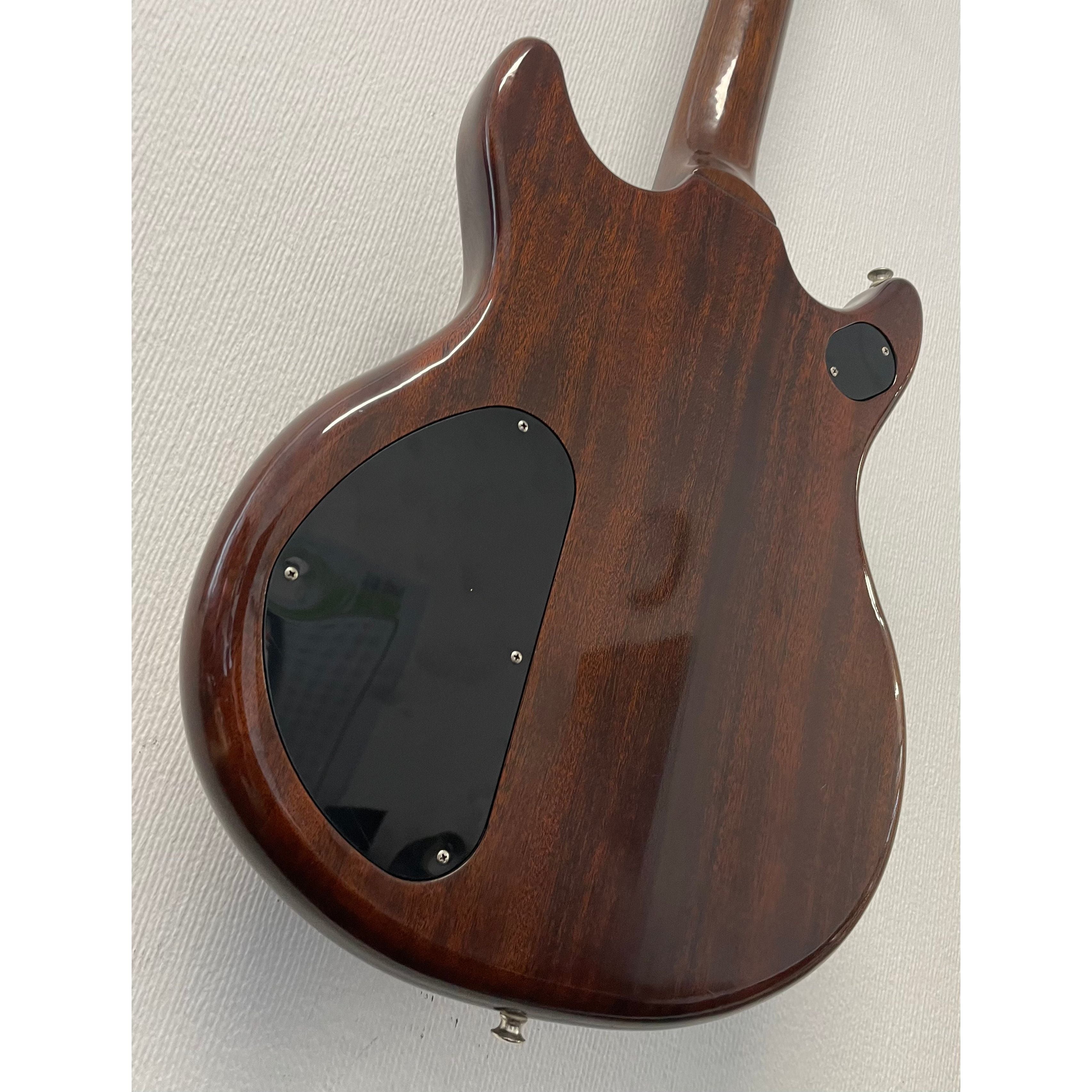 Vantage VS600 Vintage Electric Guitar in Natural Brown Finish with Original Hardcase Pre-Owned