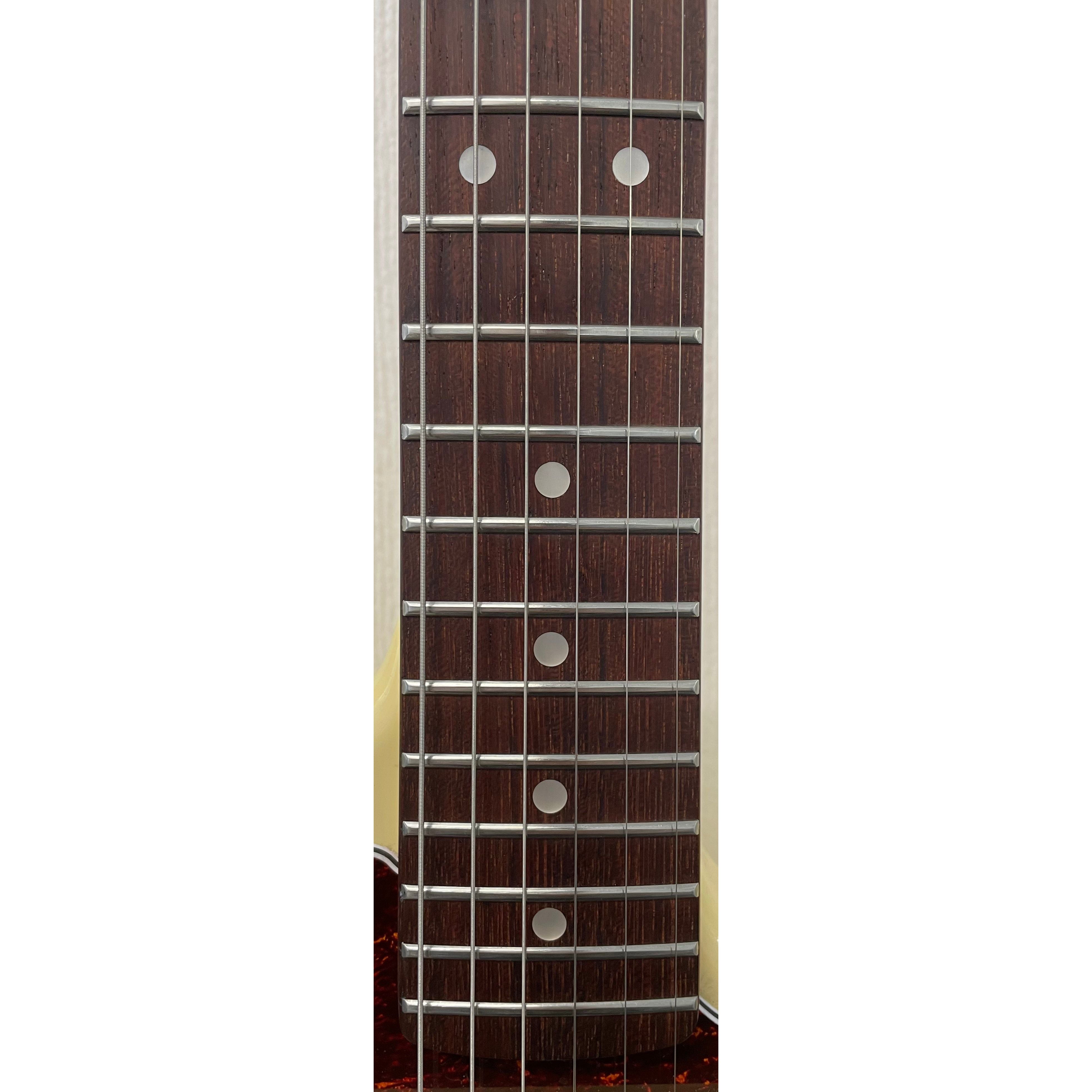 Vintage V65 Reissued Vibrato Jaguar Style Electric Guitar in Vintage White Pre-Owned