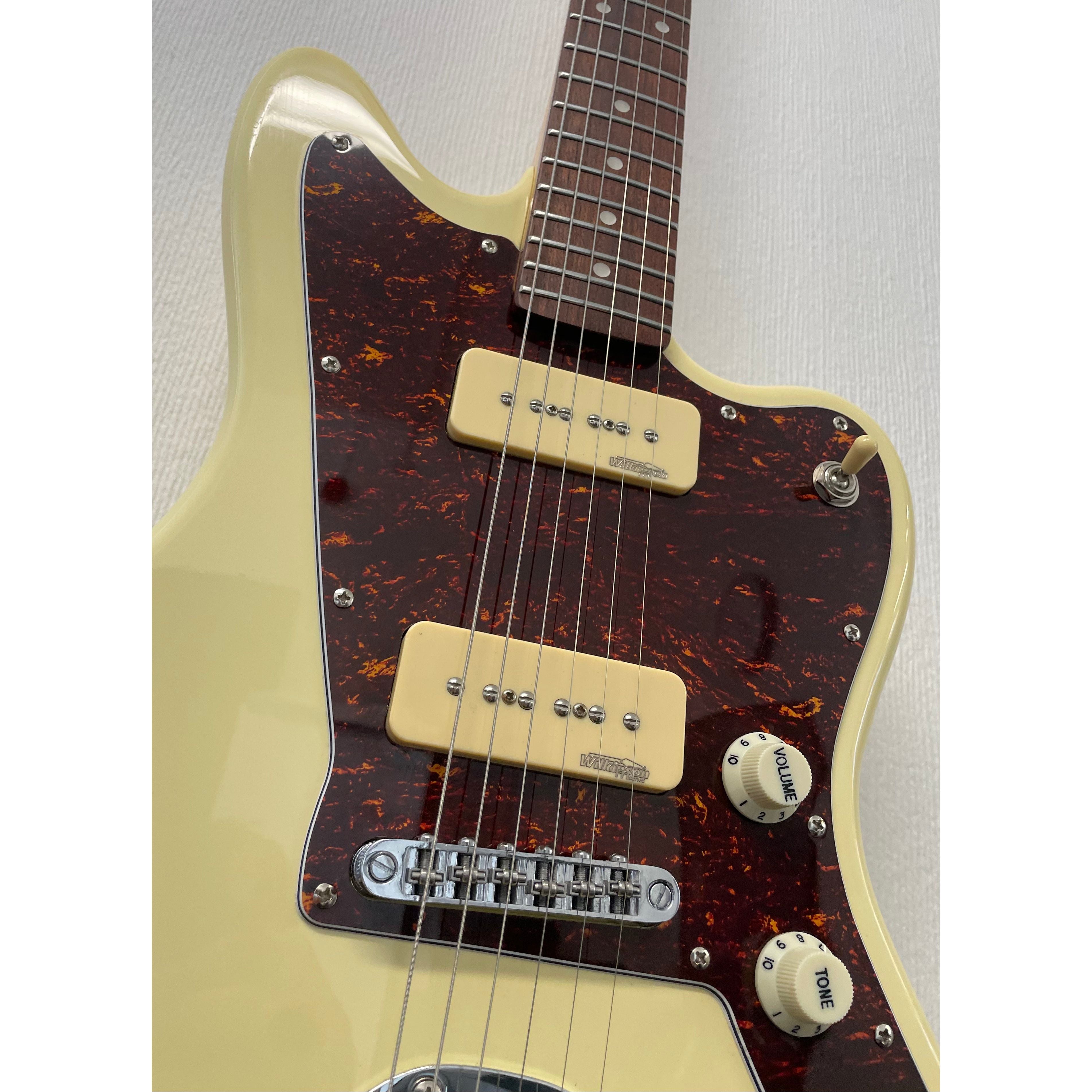Vintage V65 Reissued Vibrato Jaguar Style Electric Guitar in Vintage White Pre-Owned