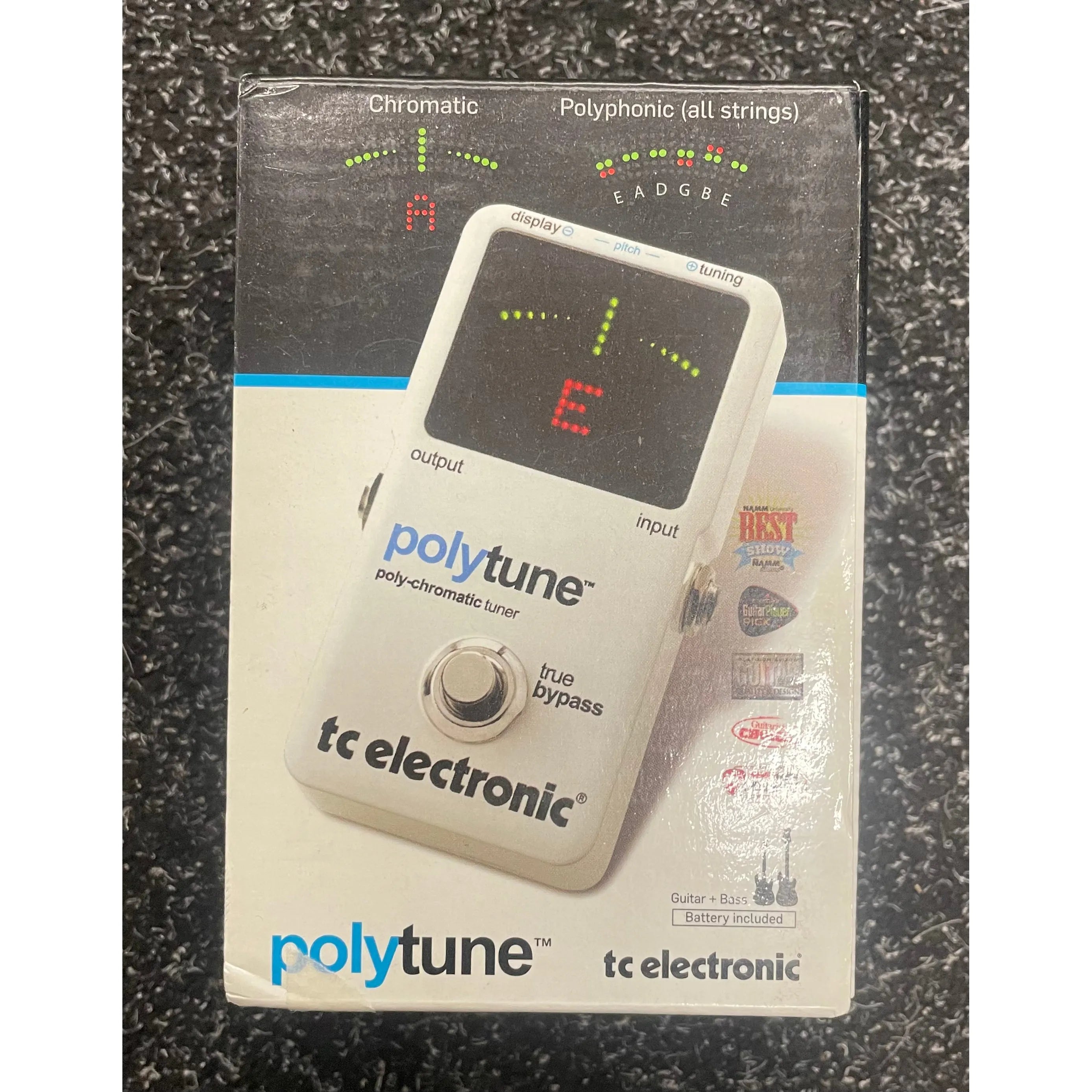 TC-Electronic Polytune Poly-chromatic Tuner for Bass or Guitar Pre-Owned