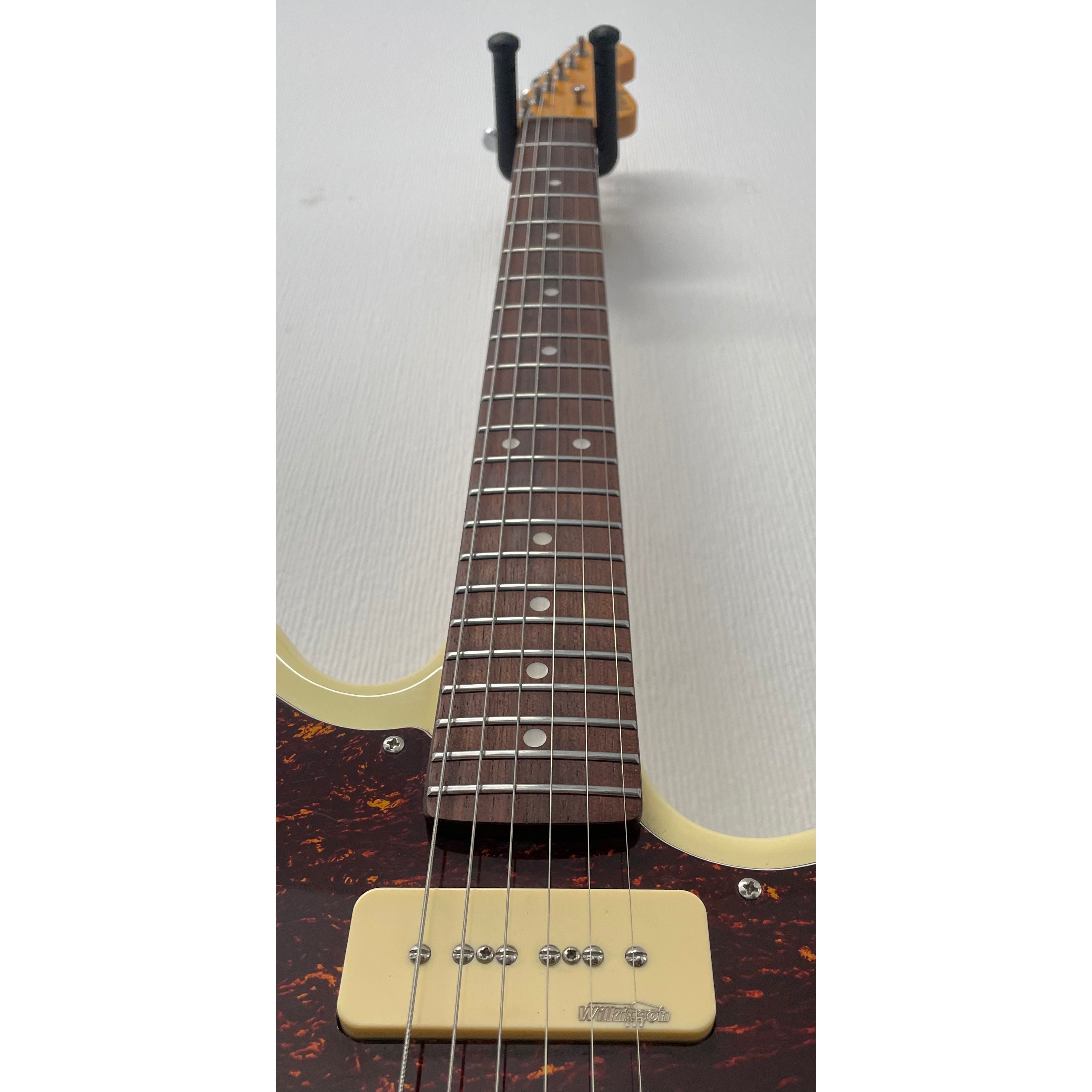 Vintage V65 Reissued Vibrato Jaguar Style Electric Guitar in Vintage White Pre-Owned