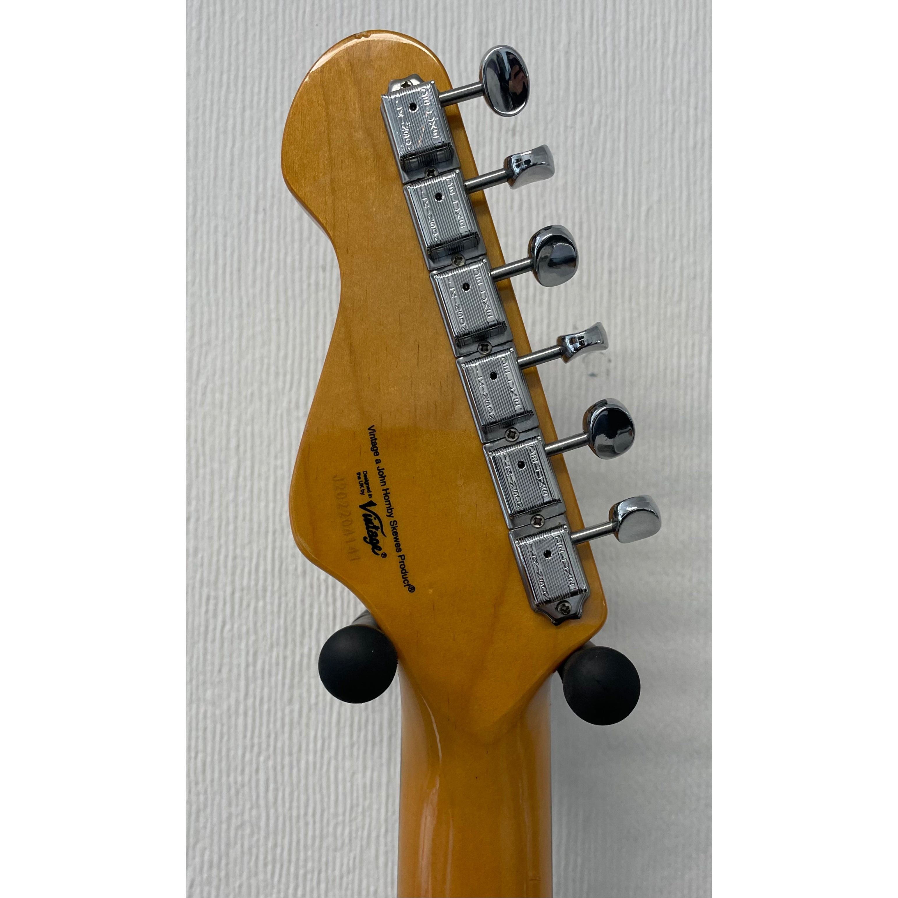 Vintage V65 Reissued Vibrato Jaguar Style Electric Guitar in Vintage White Pre-Owned