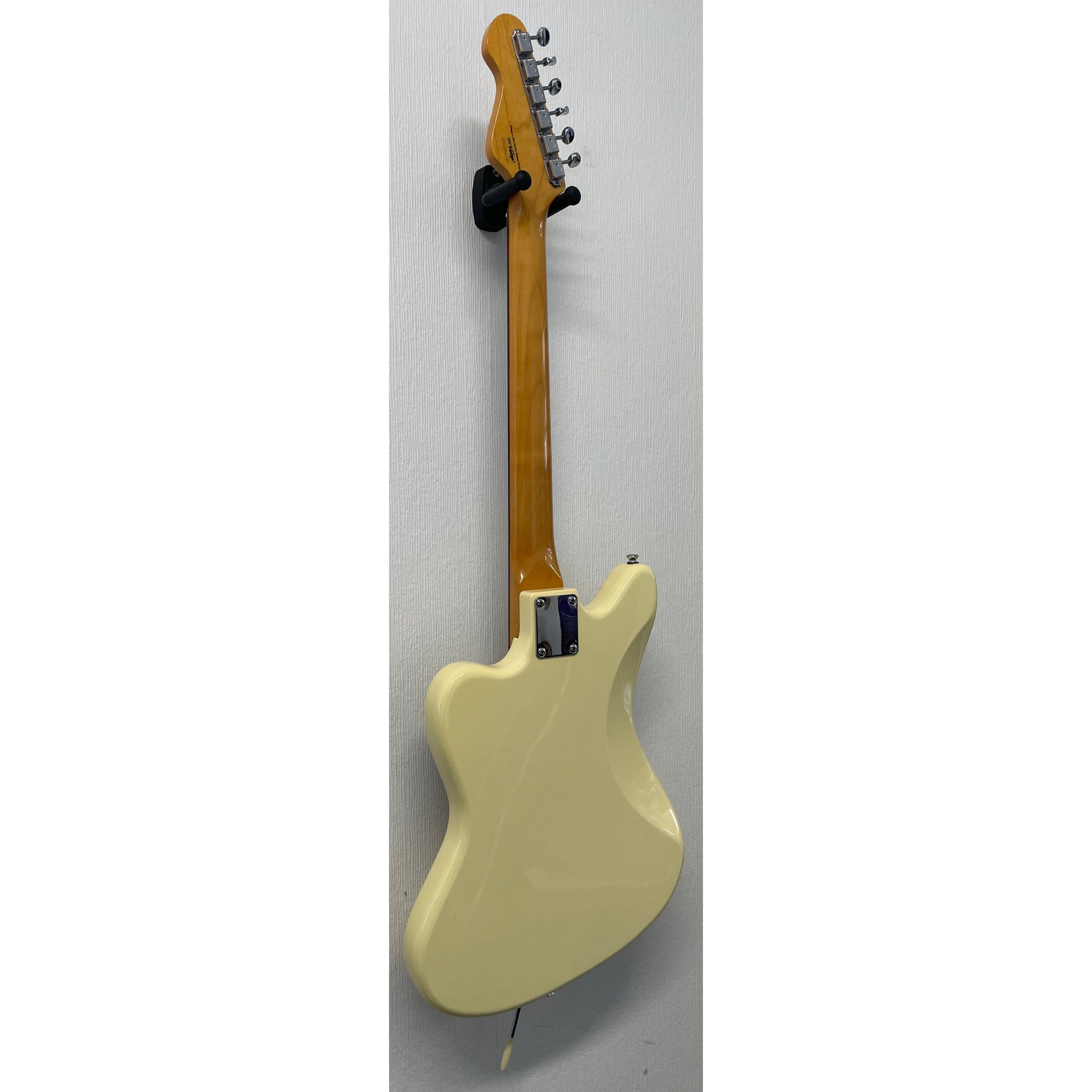 Vintage V65 Reissued Vibrato Jaguar Style Electric Guitar in Vintage White Pre-Owned