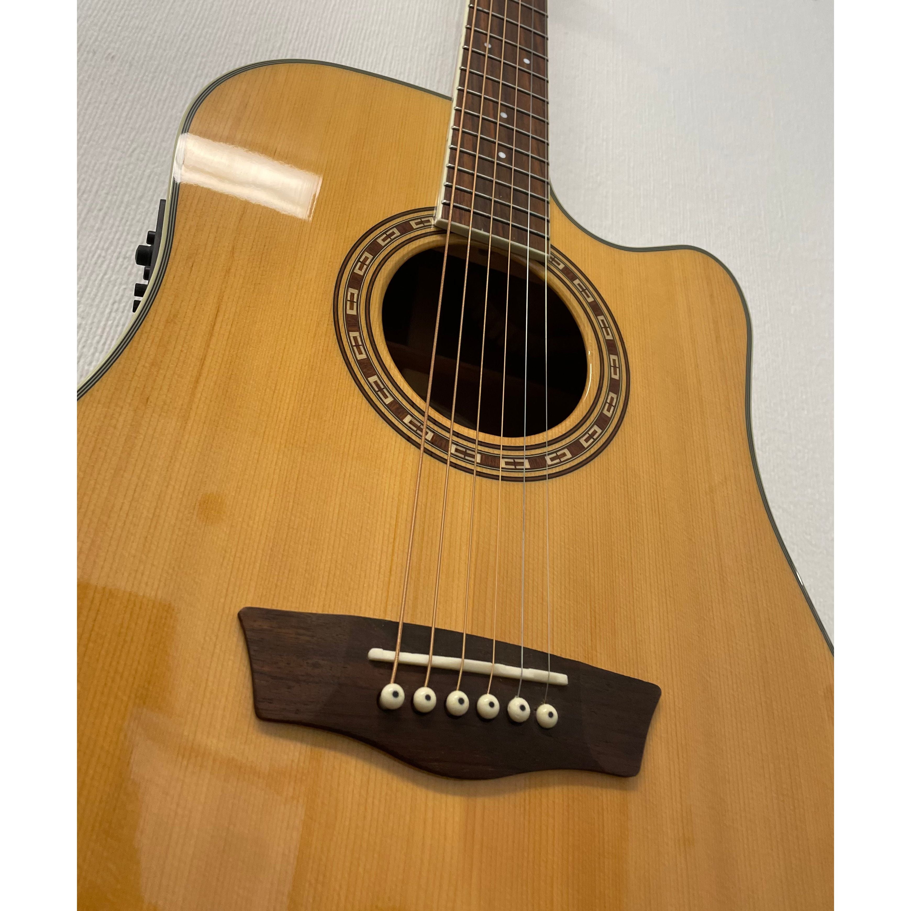 Washburn WD10 SCE WAT Electro Acoustic Guitar with Hiscox Hardcase Pre-Owned