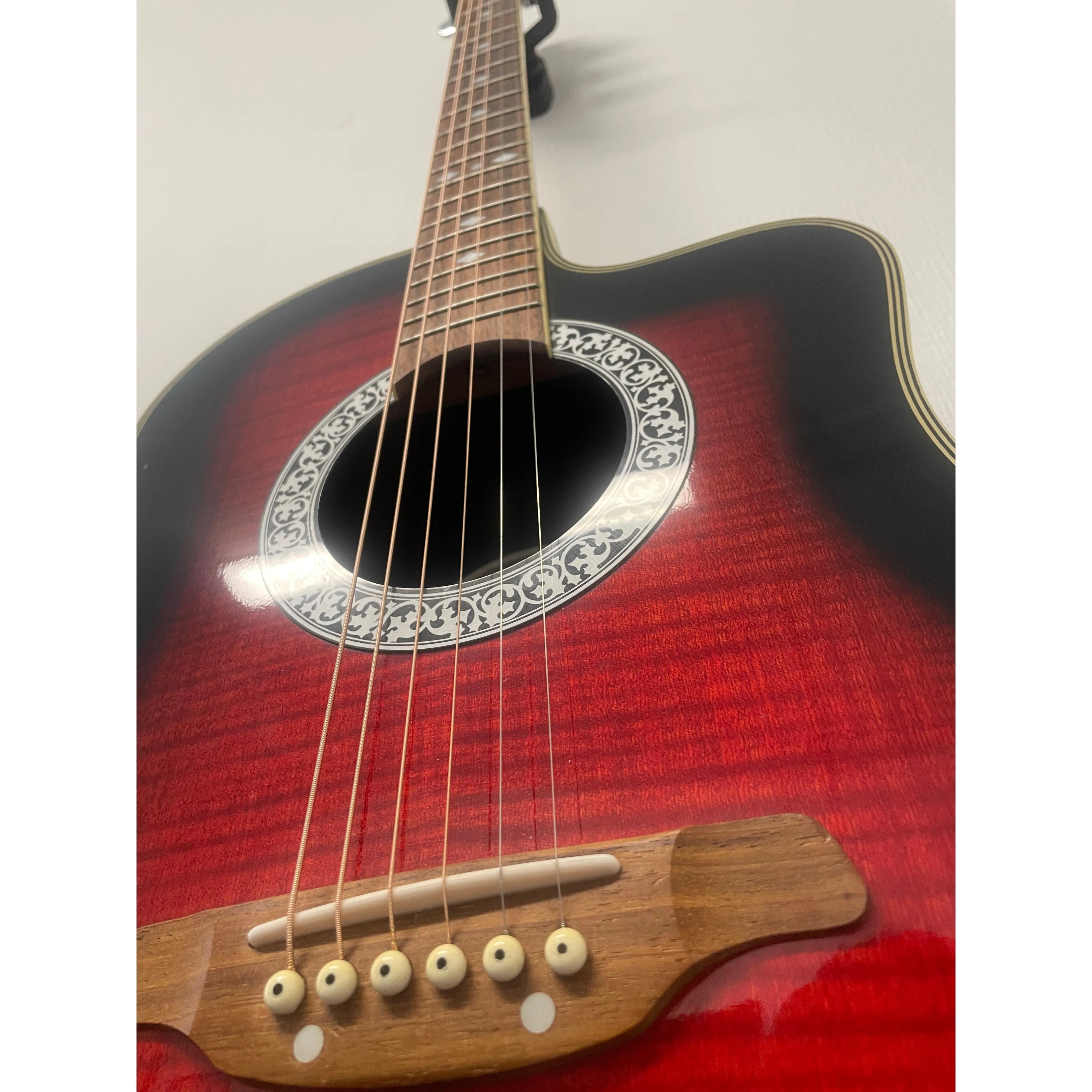 Aria AMB-50 RS Ovation Style Acoustic Guitar Pre-Owned