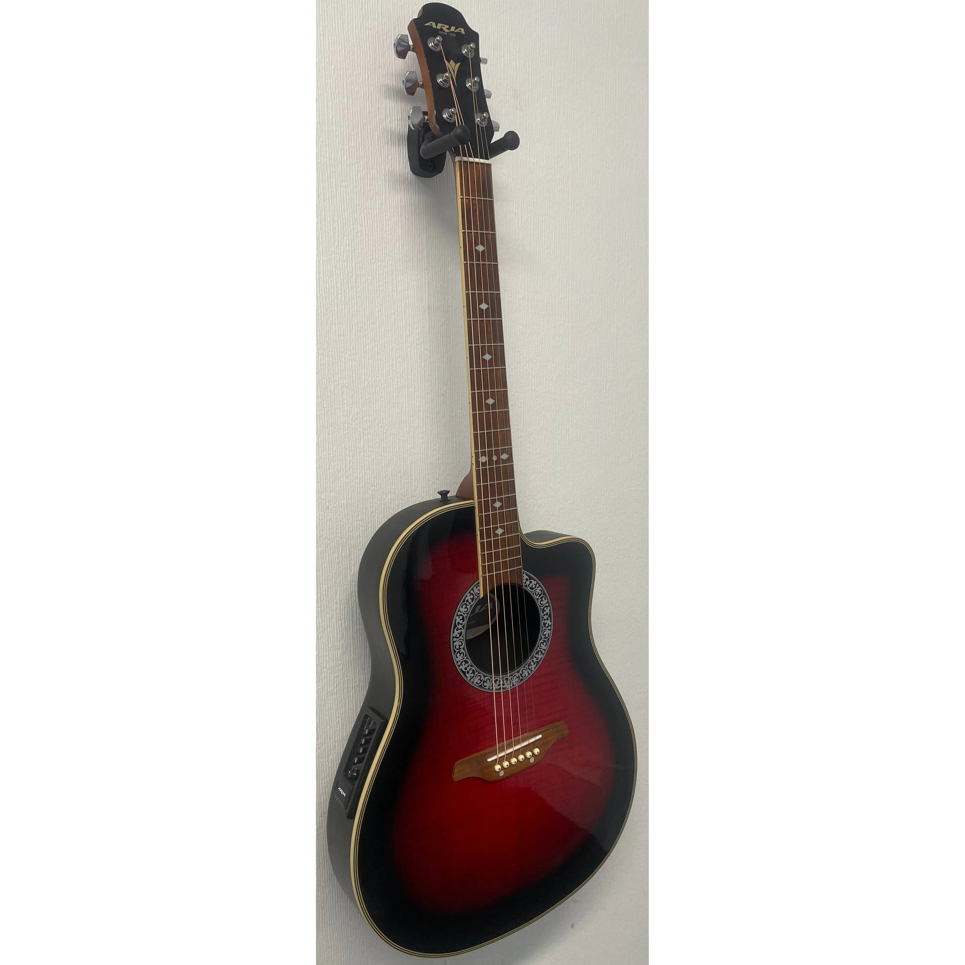 Aria AMB-50 RS Ovation Style Acoustic Guitar Pre-Owned