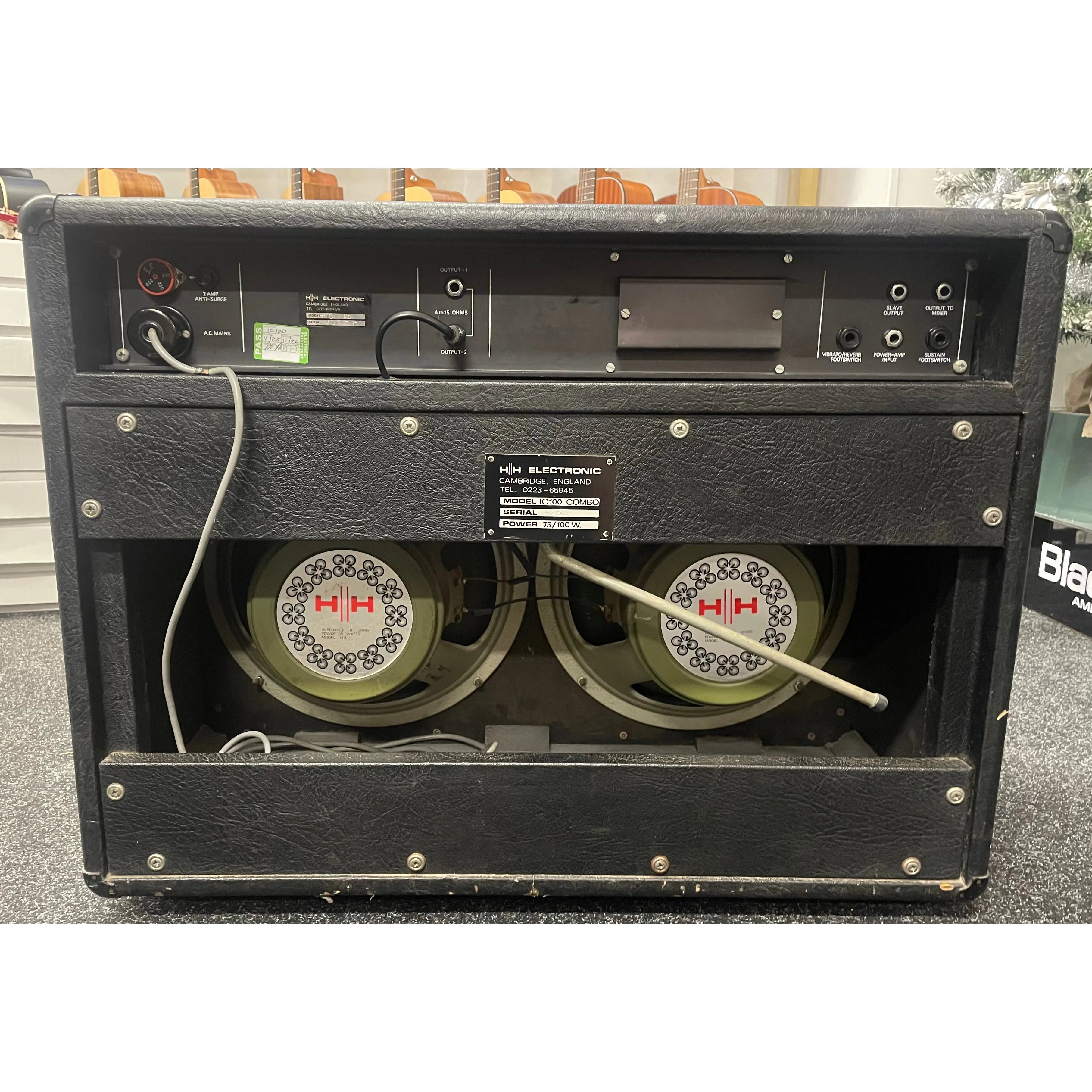 HH Electronics Rare 1970s IC100 Combo Electric Guitar Amplifier Pre-Owned