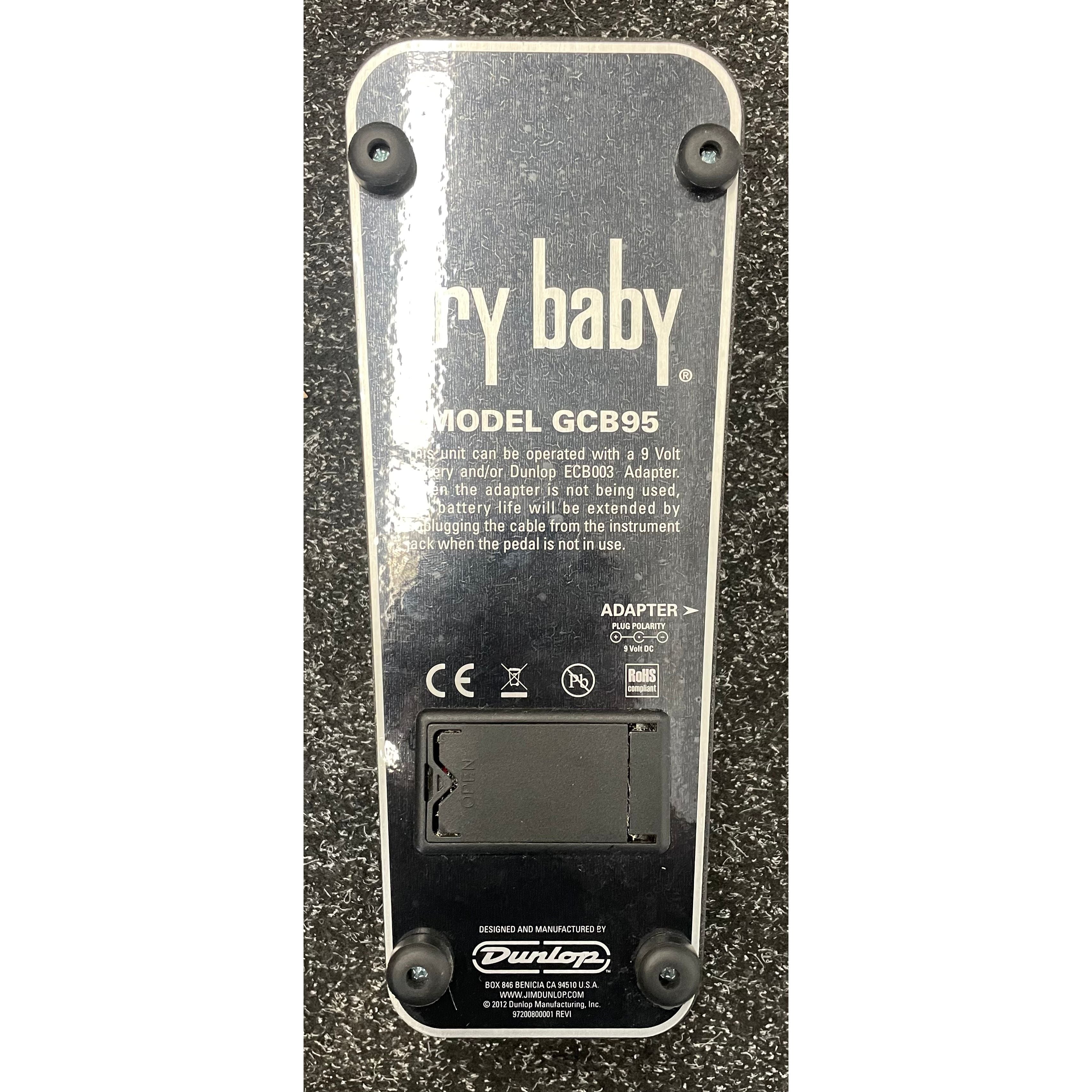 Jim Dunlop Original Crybaby Wah GCB-95 Effects Pedal for Electric Guitar Pre-Owned