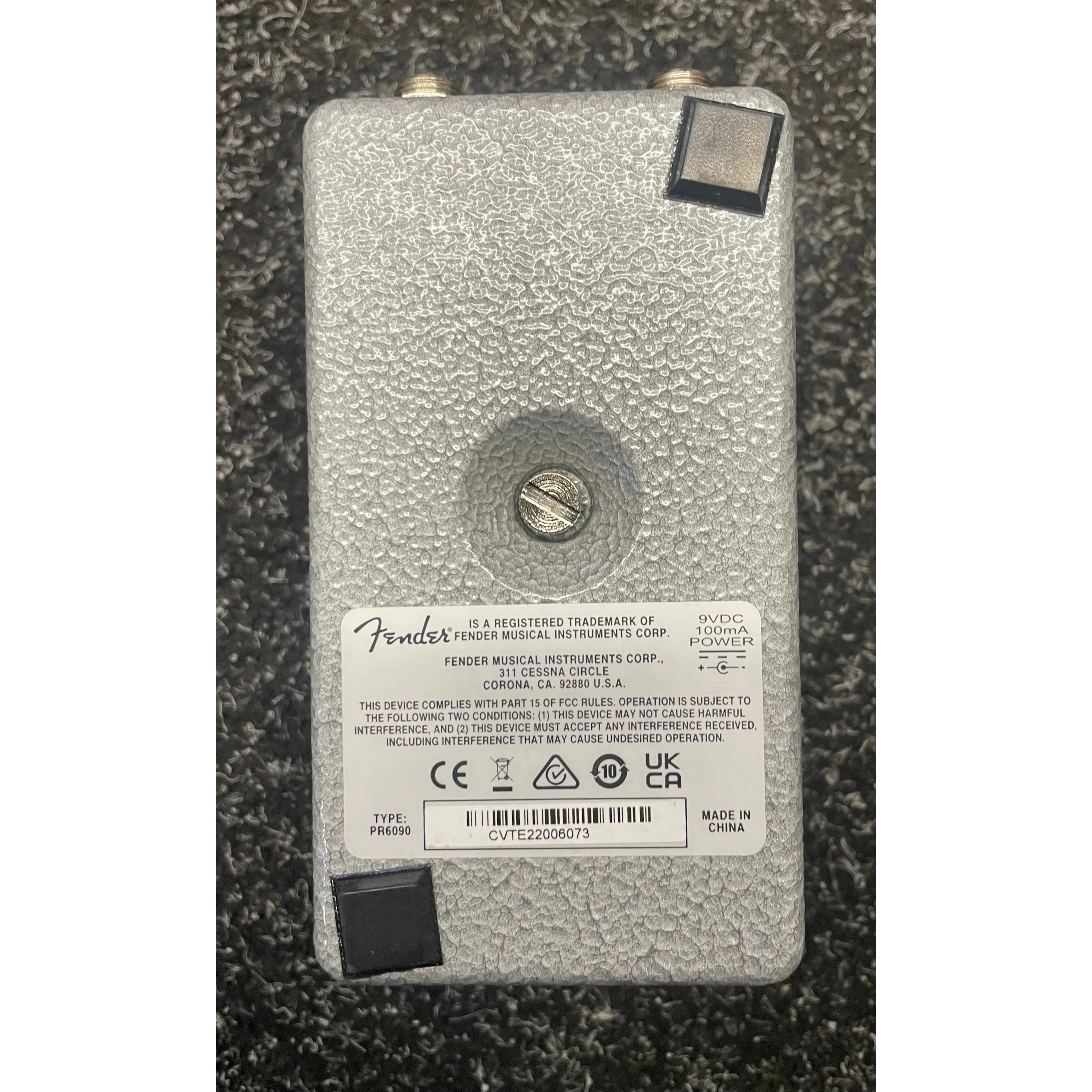 Fender Hammertone Reverb Guitar Effects Pedal Pre-Owned