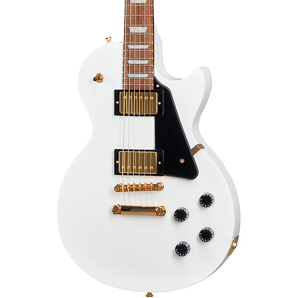 Epiphone Les Paul Studio Gold Limited Edition Electric Guitar, Alpine White