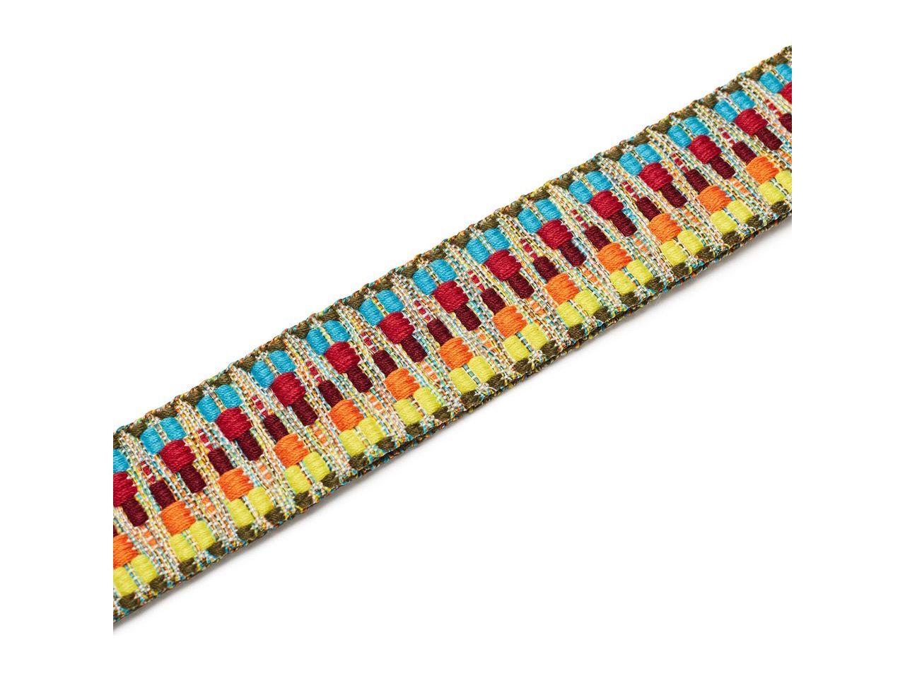 Isuzi Premium Pattern Ukulele Strap - Blue/Yellow