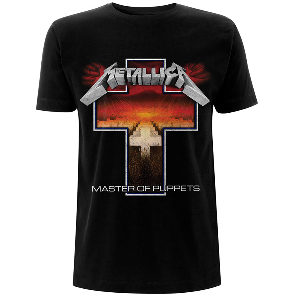 Metallica Unisex T-Shirt: Master of Puppets Cross