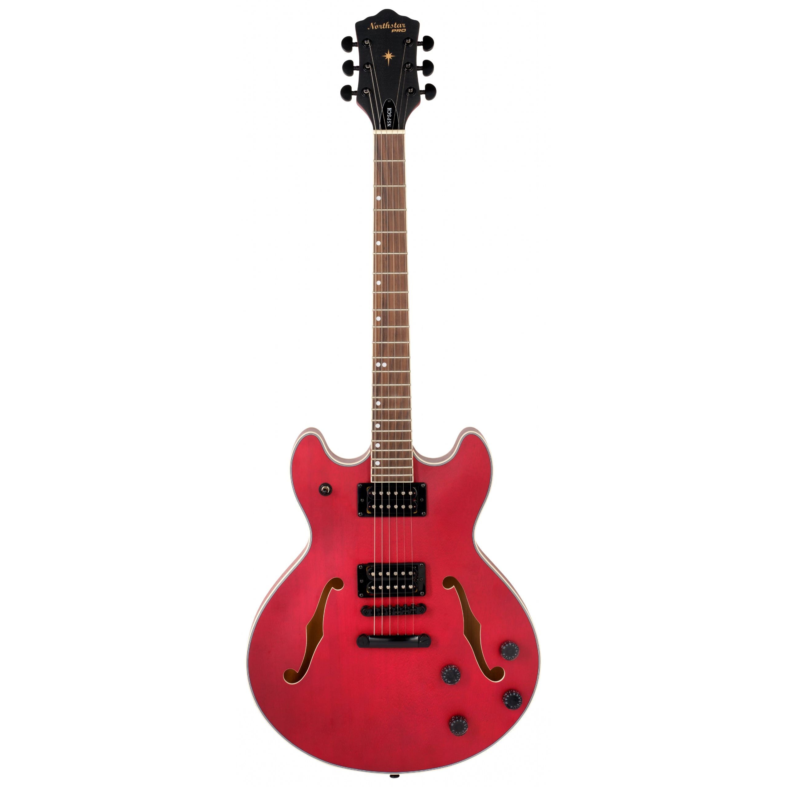 Northstar Pro NSP5CH Semi-Hollow Body Electric Guitar in Open Pore Cherry