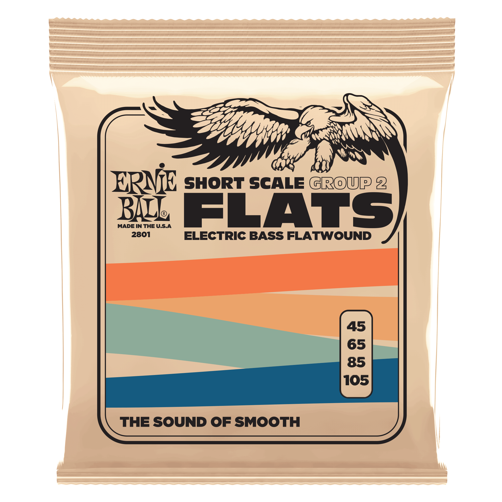 Ernie Ball Flatwound P02801 Short Scale Bass Strings 45-105