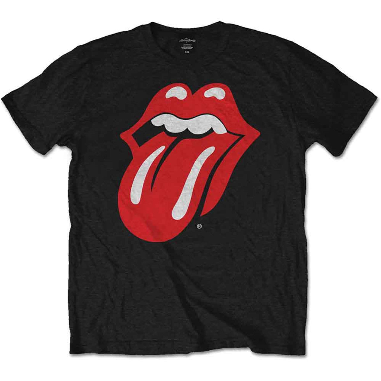 The Rolling Stones Unisex T-Shirt: Classic Tongue in Black