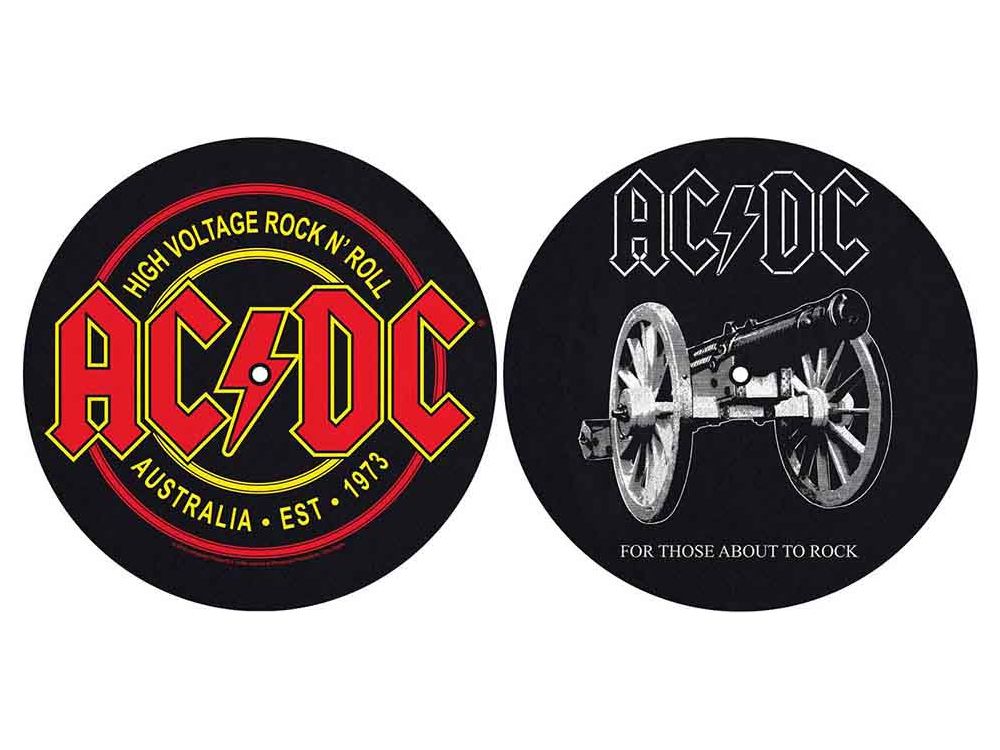 AC/DC Turntable Slipmat Set: For Those About to Rock/High Voltage