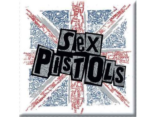 The Sex Pistols Fridge Magnet: Logo & Flag