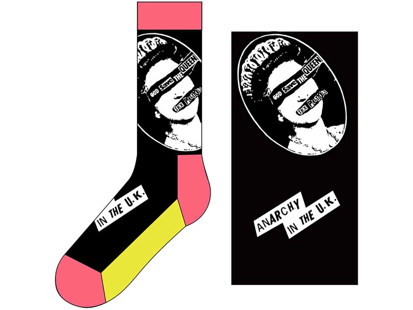 The Sex Pistols Unisex Ankle Socks: God Save The Queen (UK SIZE 7 - 11)