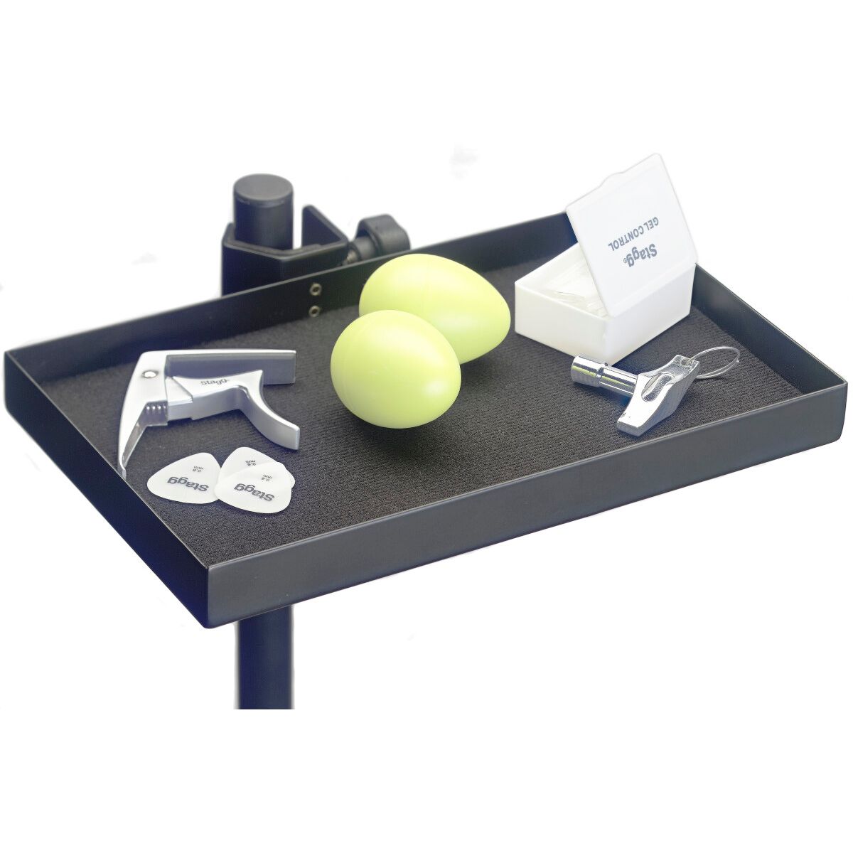 Stagg Accessory Tray with Clamp for Stand Large