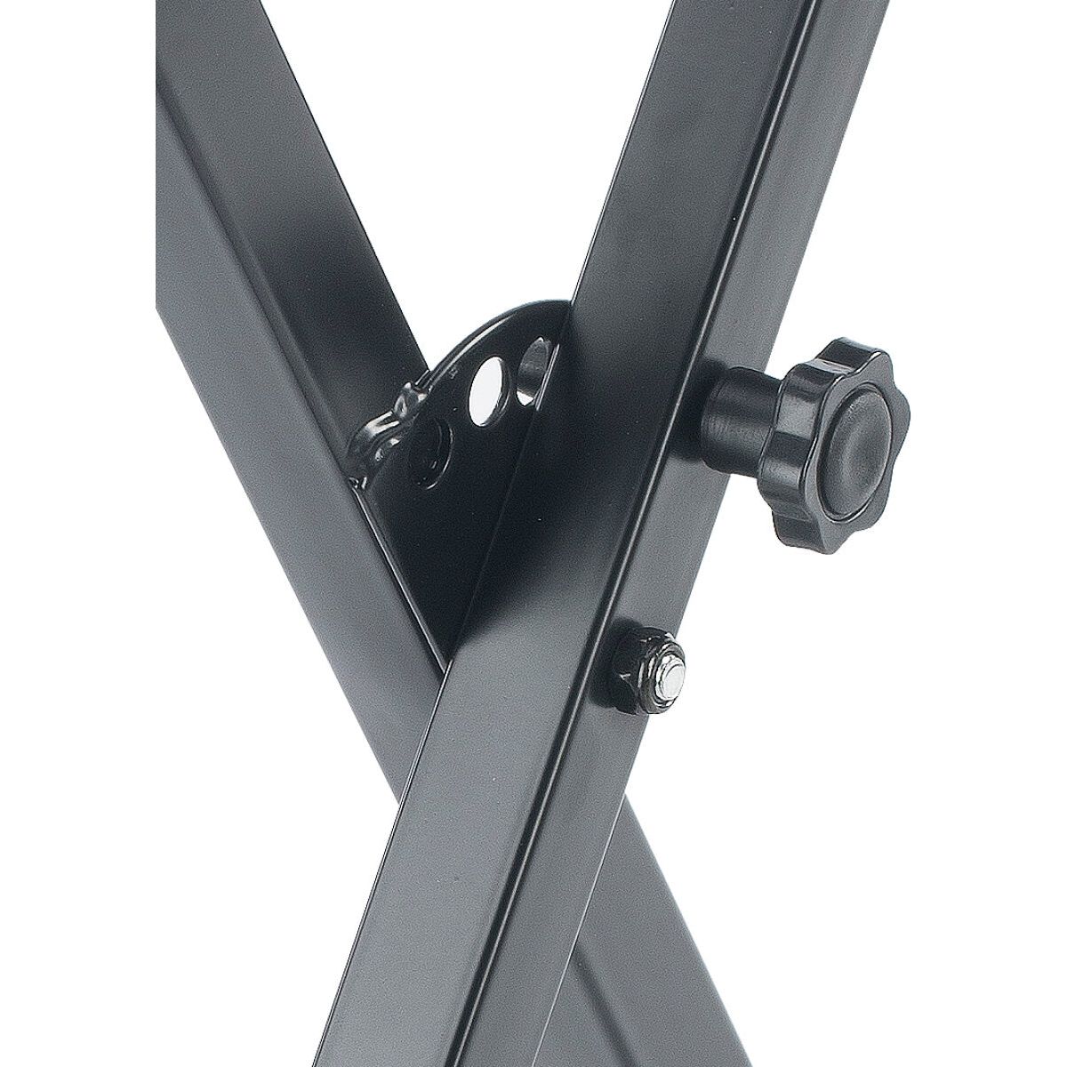 Stagg Single Braced X-Style Keyboard Stand Black