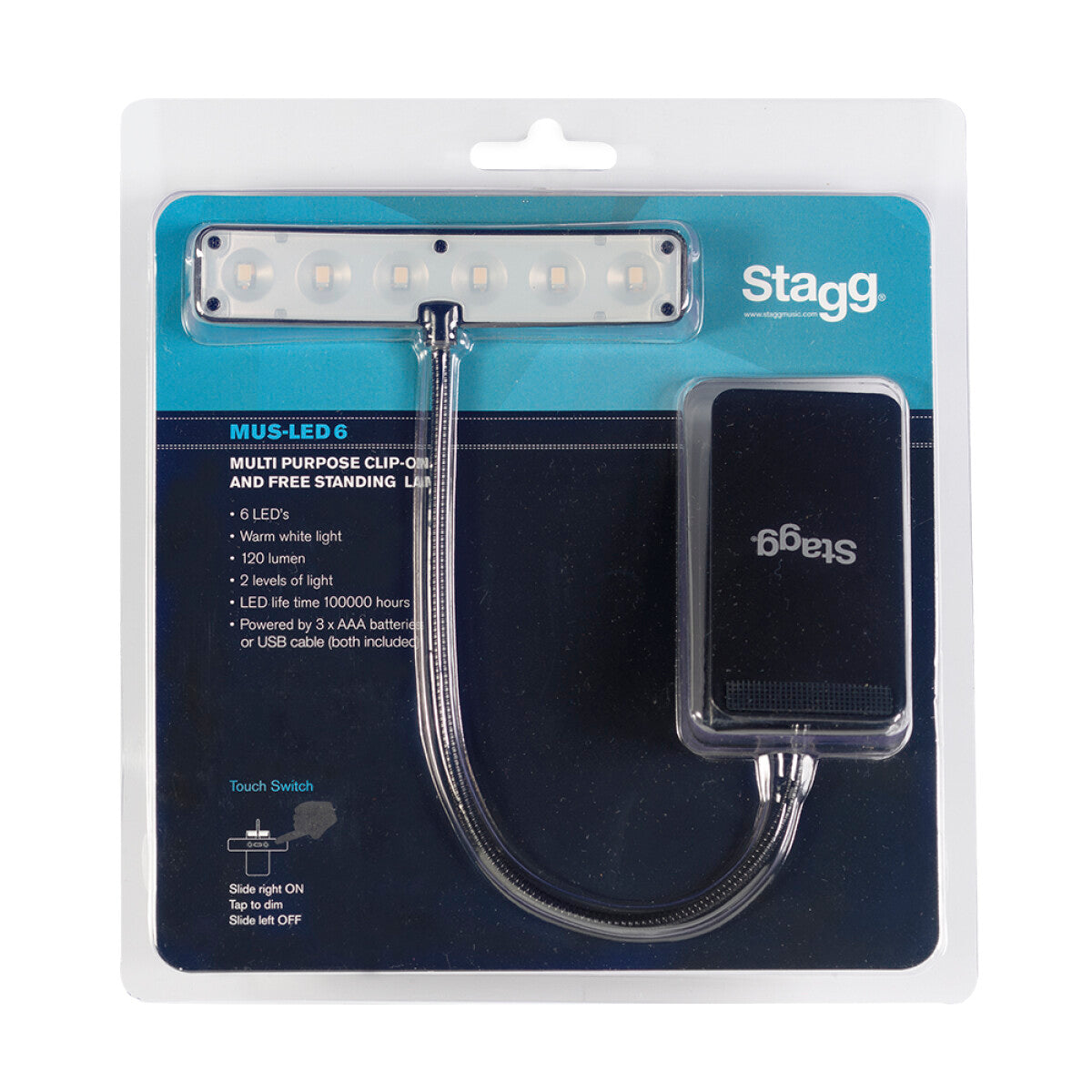 Stagg Multipurpose clip-on and Free-Standing Lamp
