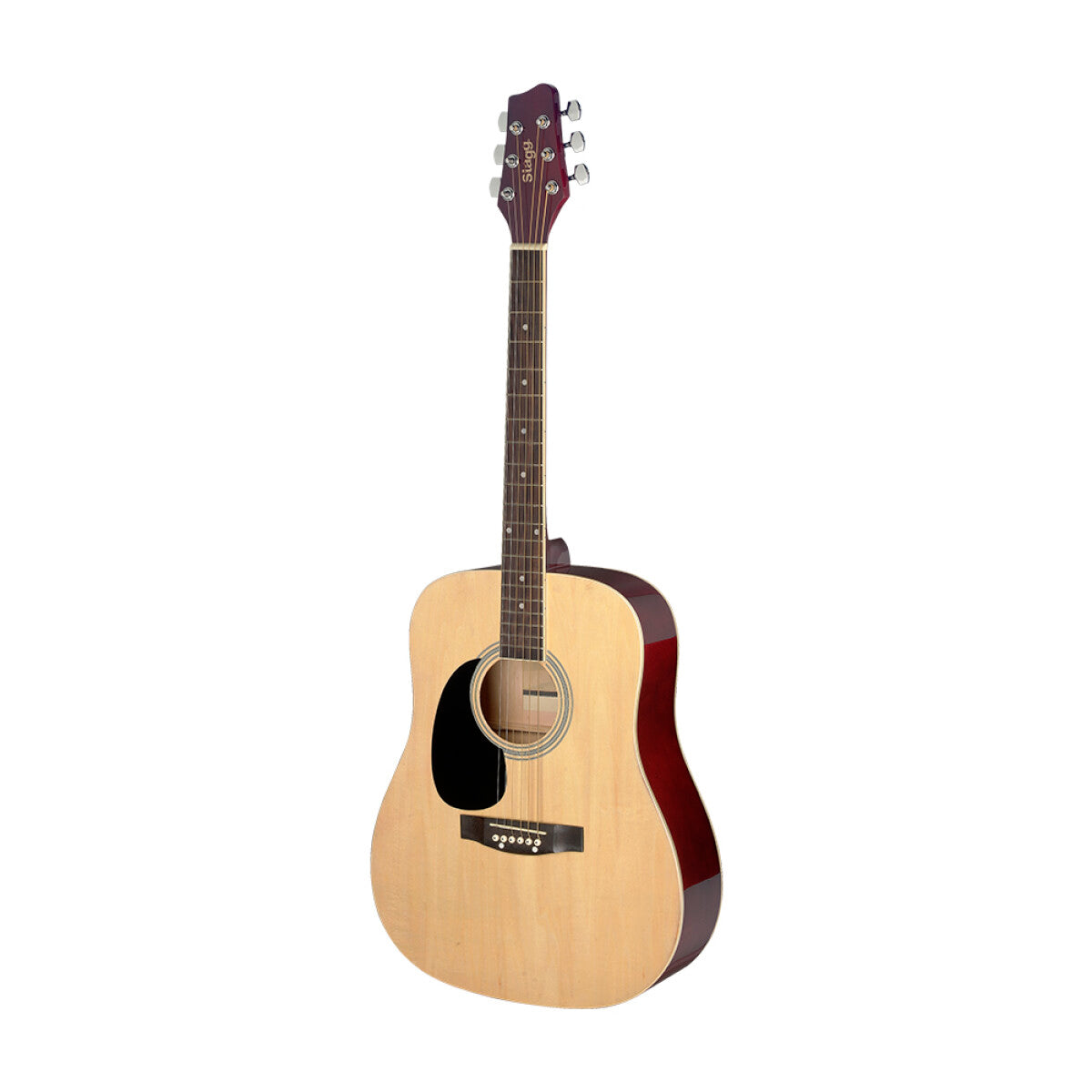 Stagg SA20D Acoustic Dreadnought 3/4 Size in Natural Left Handed
