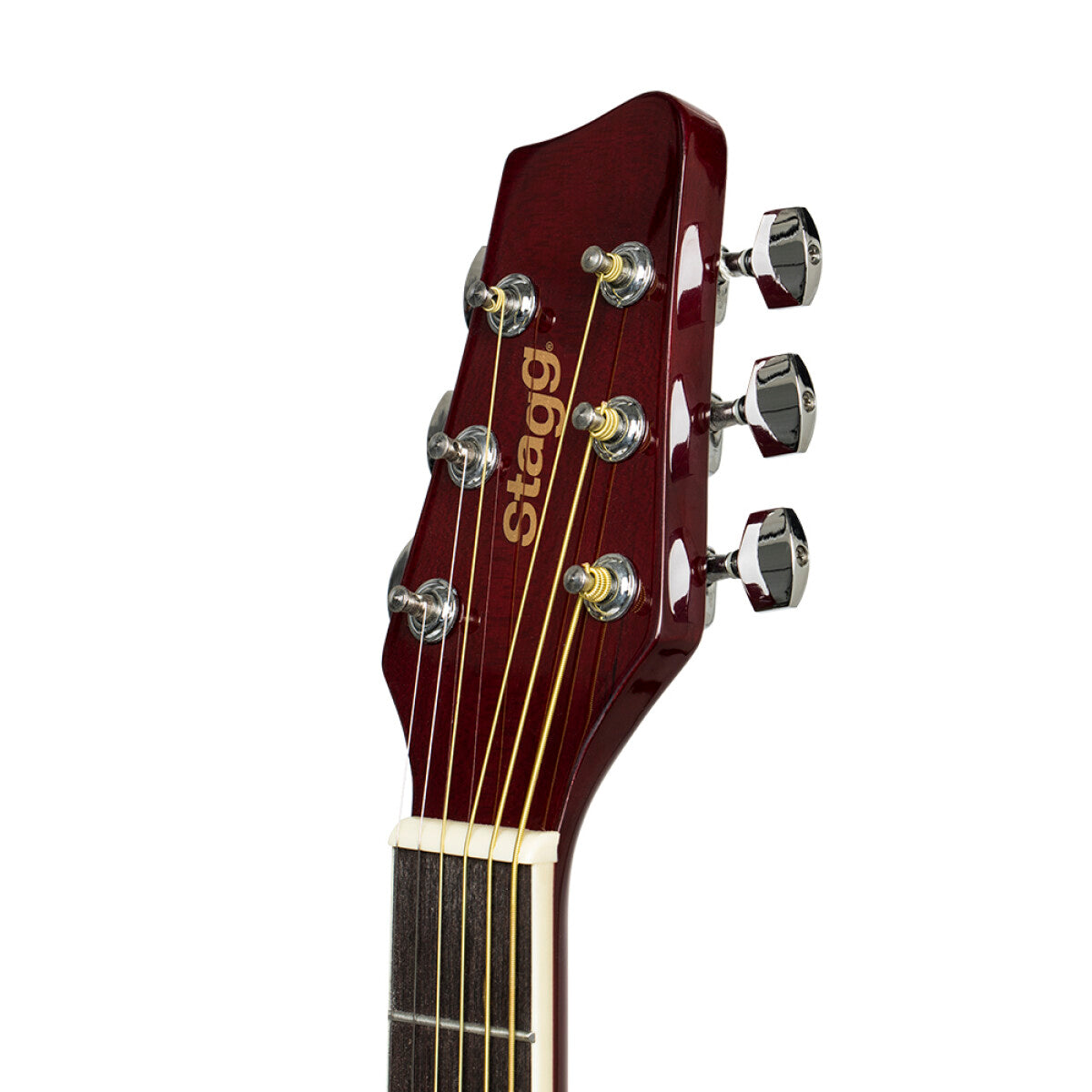 Stagg SA20D Acoustic Dreadnought 3/4 Size in Natural Left Handed